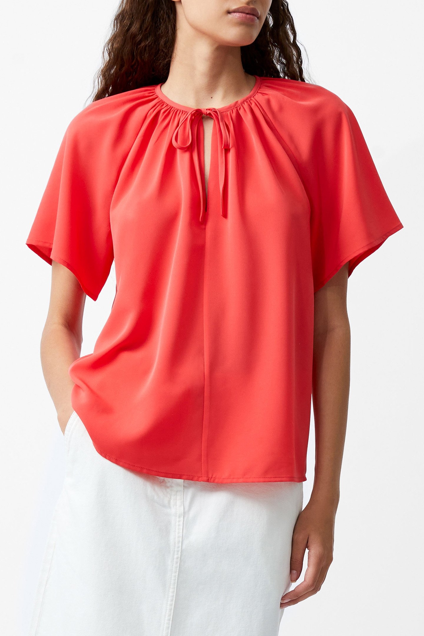 CAPRIANA CREPE LIGHT TOP CAYENNE RED 1