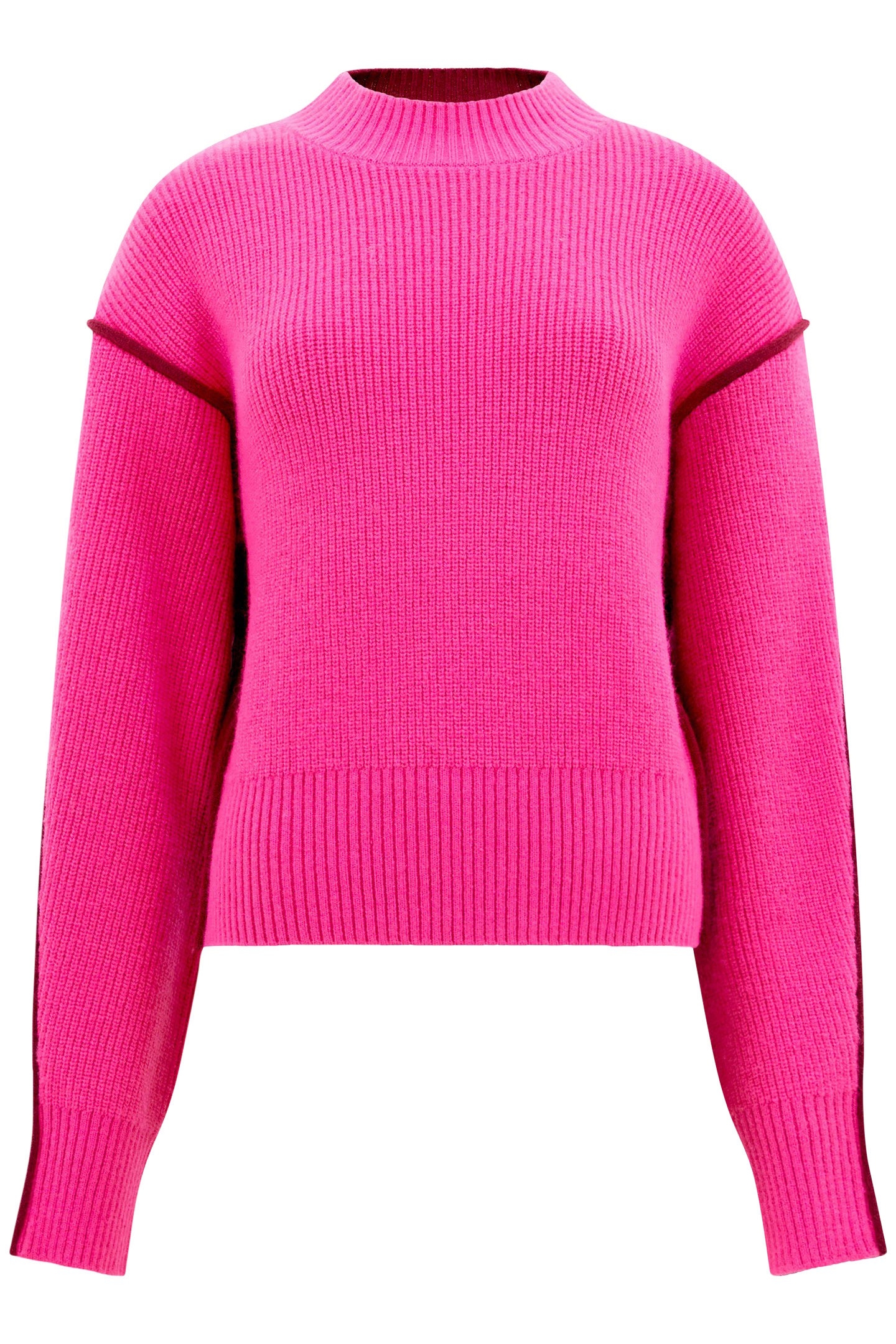 LORENA LS HIGH NK JUMPER LUMINOUS PINK/BAKED 1