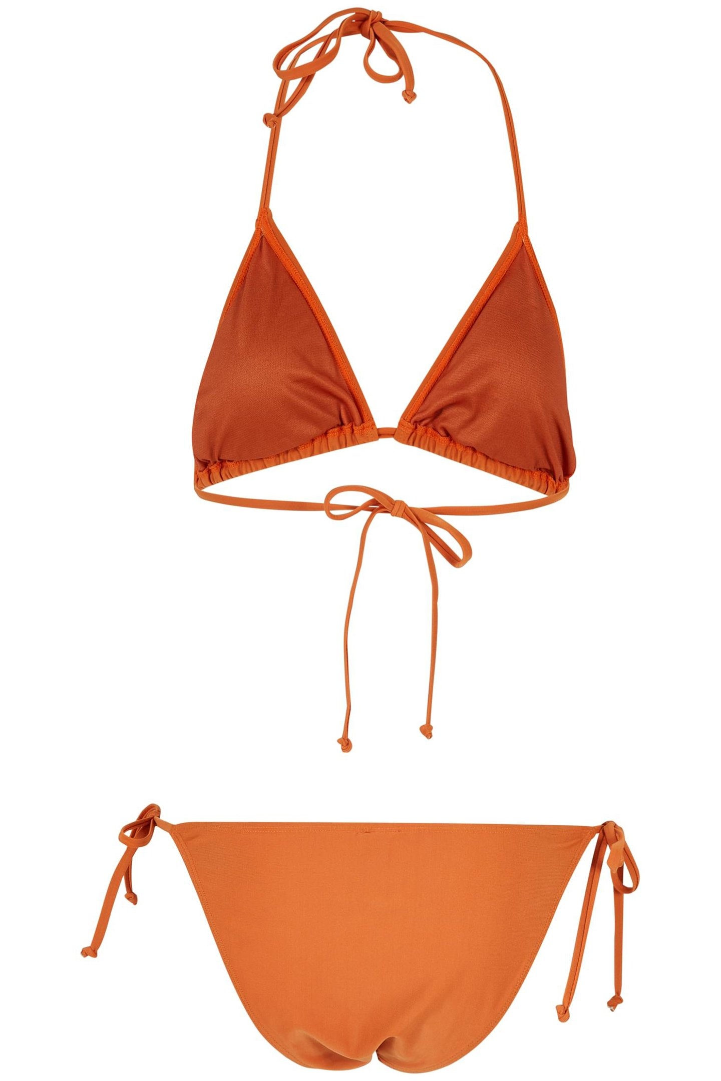 LADIES RECYCLED TRIANGLE BIKINI VINTAGEORANGE 2