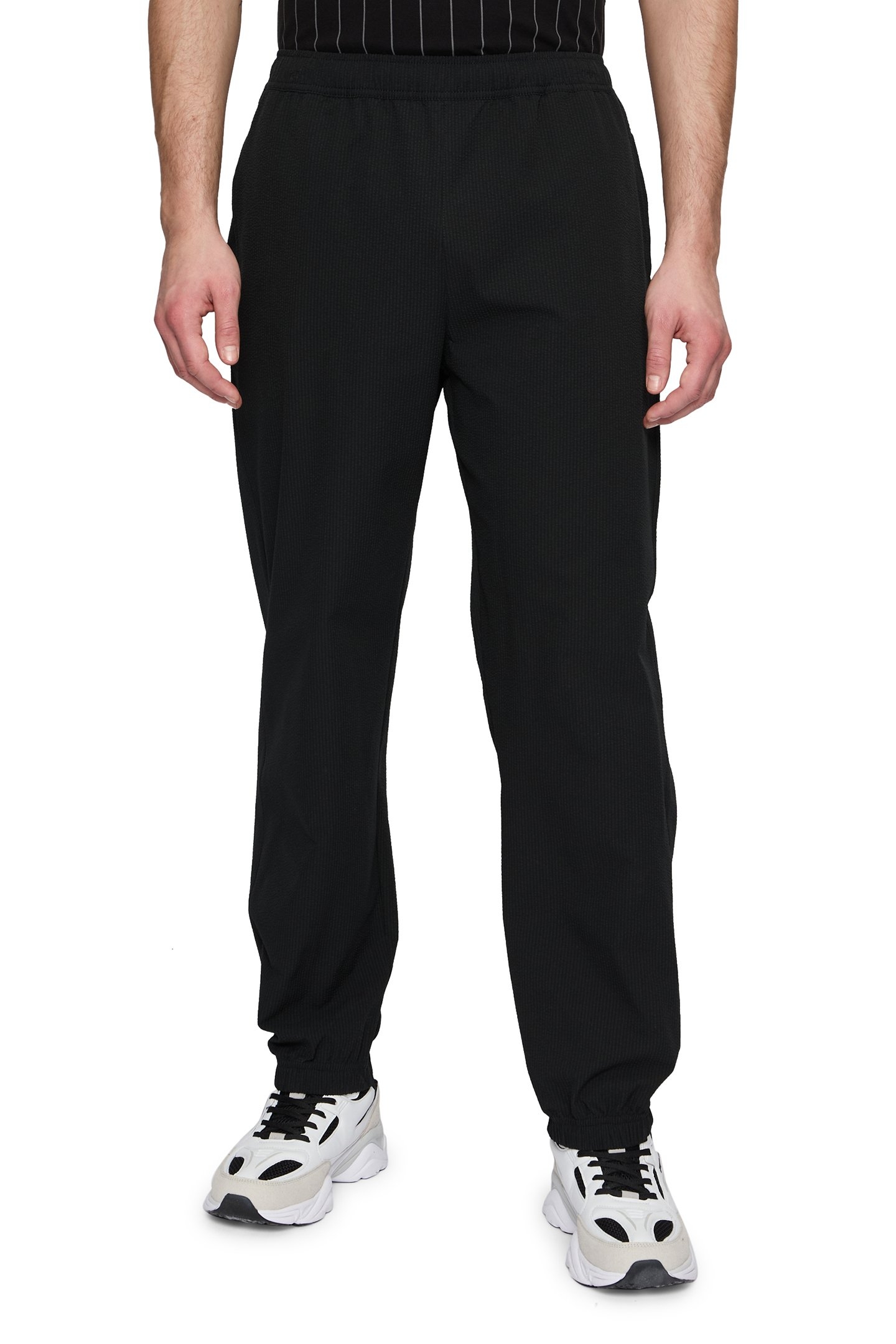 LAVONCOURT LOOSE WARM UP PANTS BLACK 1