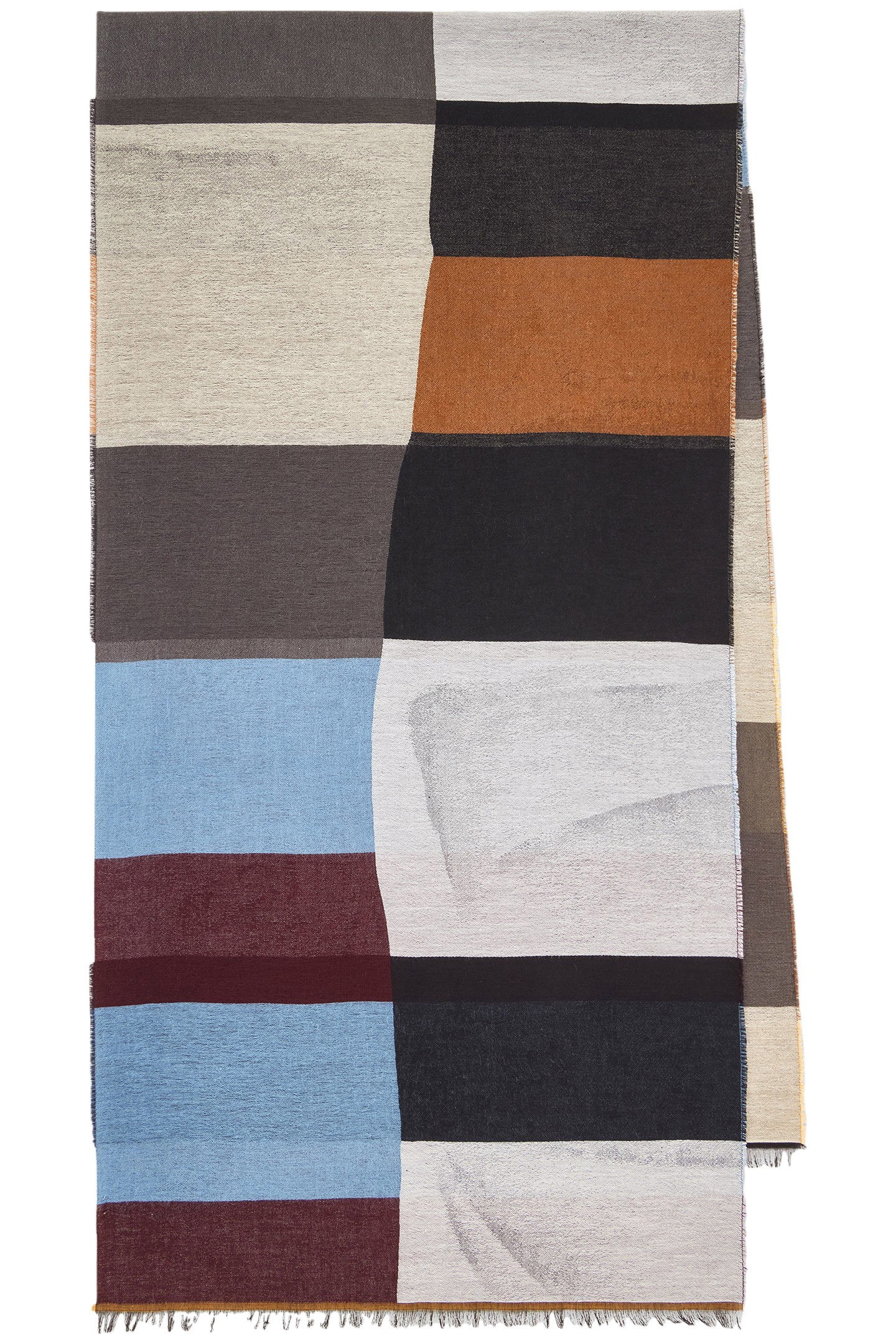 SCARF OVERLAP CHECK MULTI COLOURED 1