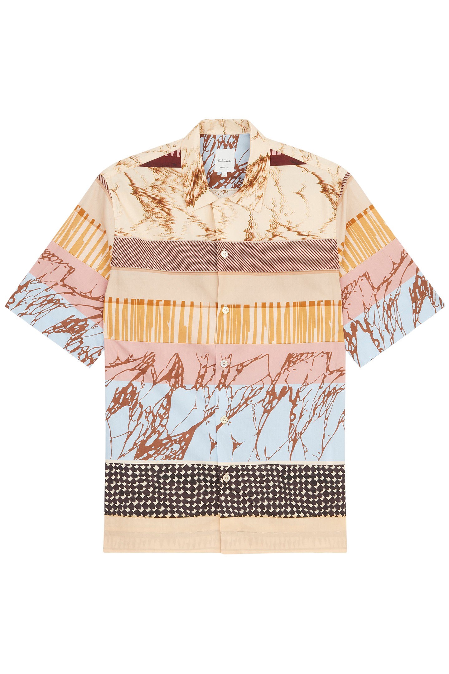 MENS S/S REGULAR FIT SHIRT OCHRE YELLOW 4