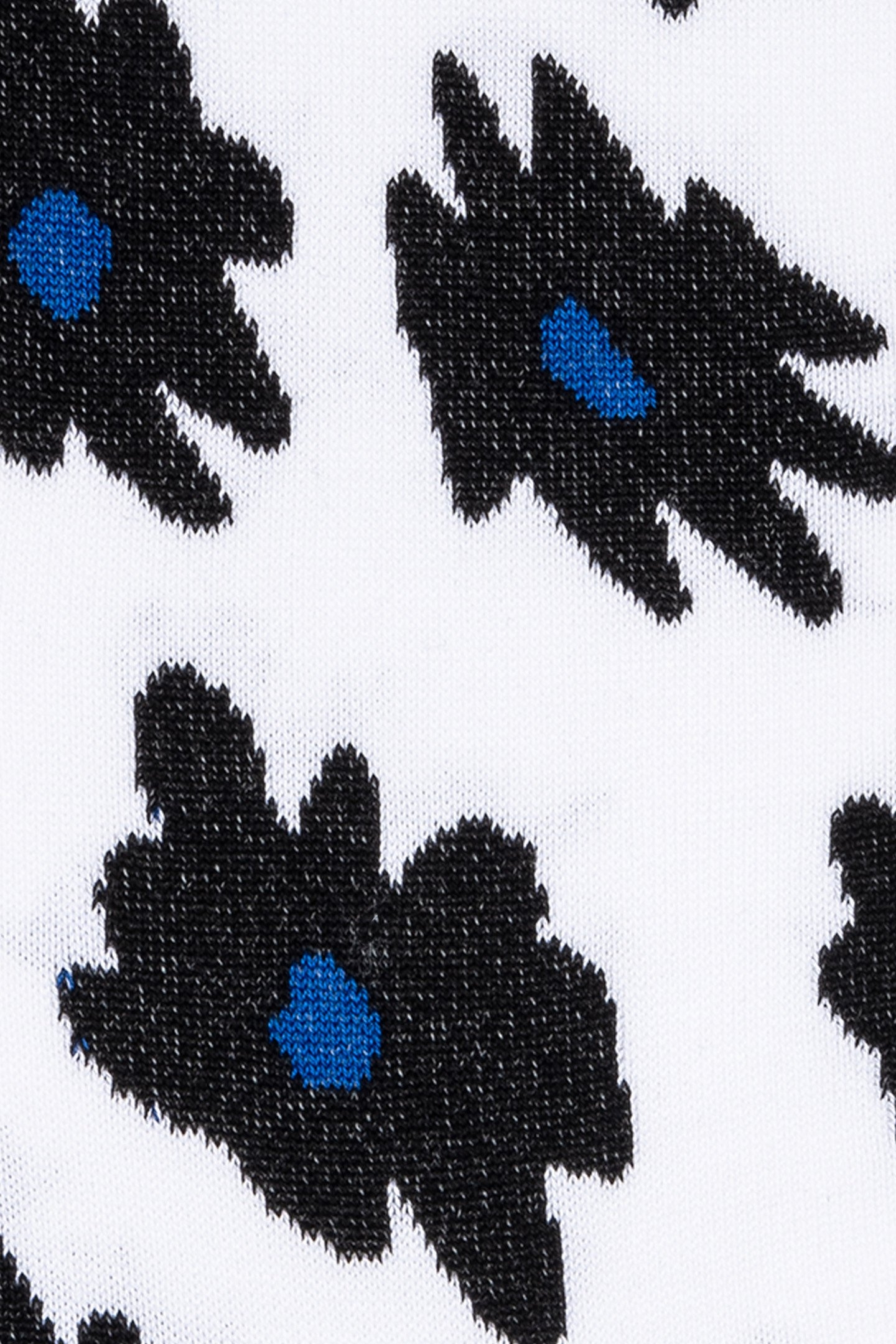 SOCK BIG FLOWER WHITE 3