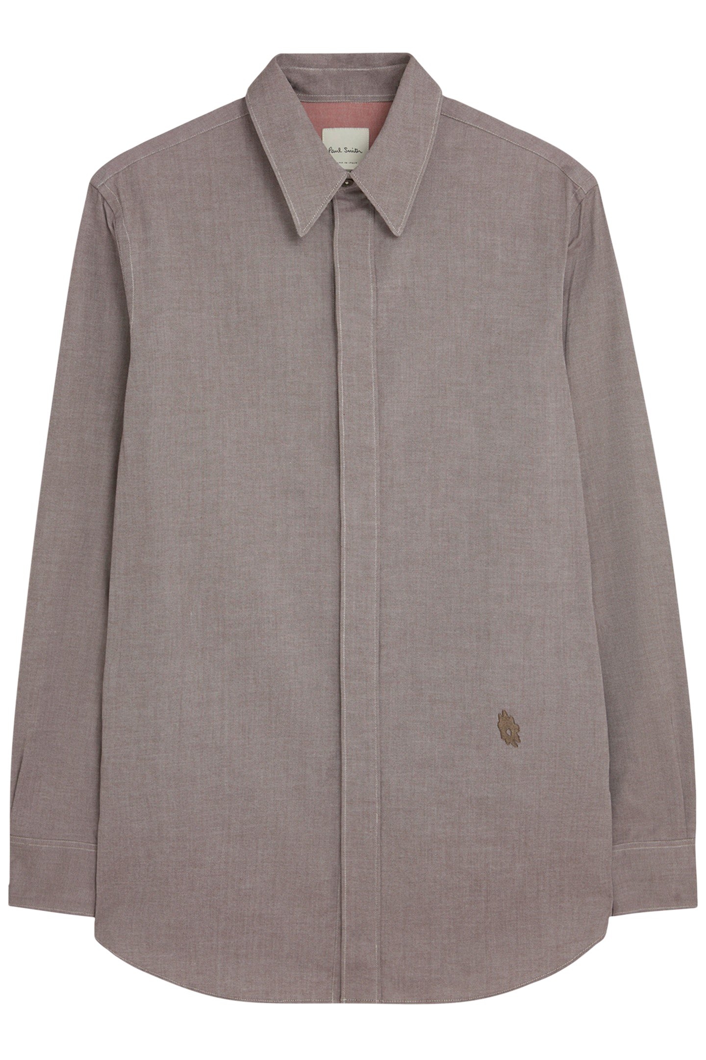 S/C TAILORED FIT SHIRT CHOCOLATE 1