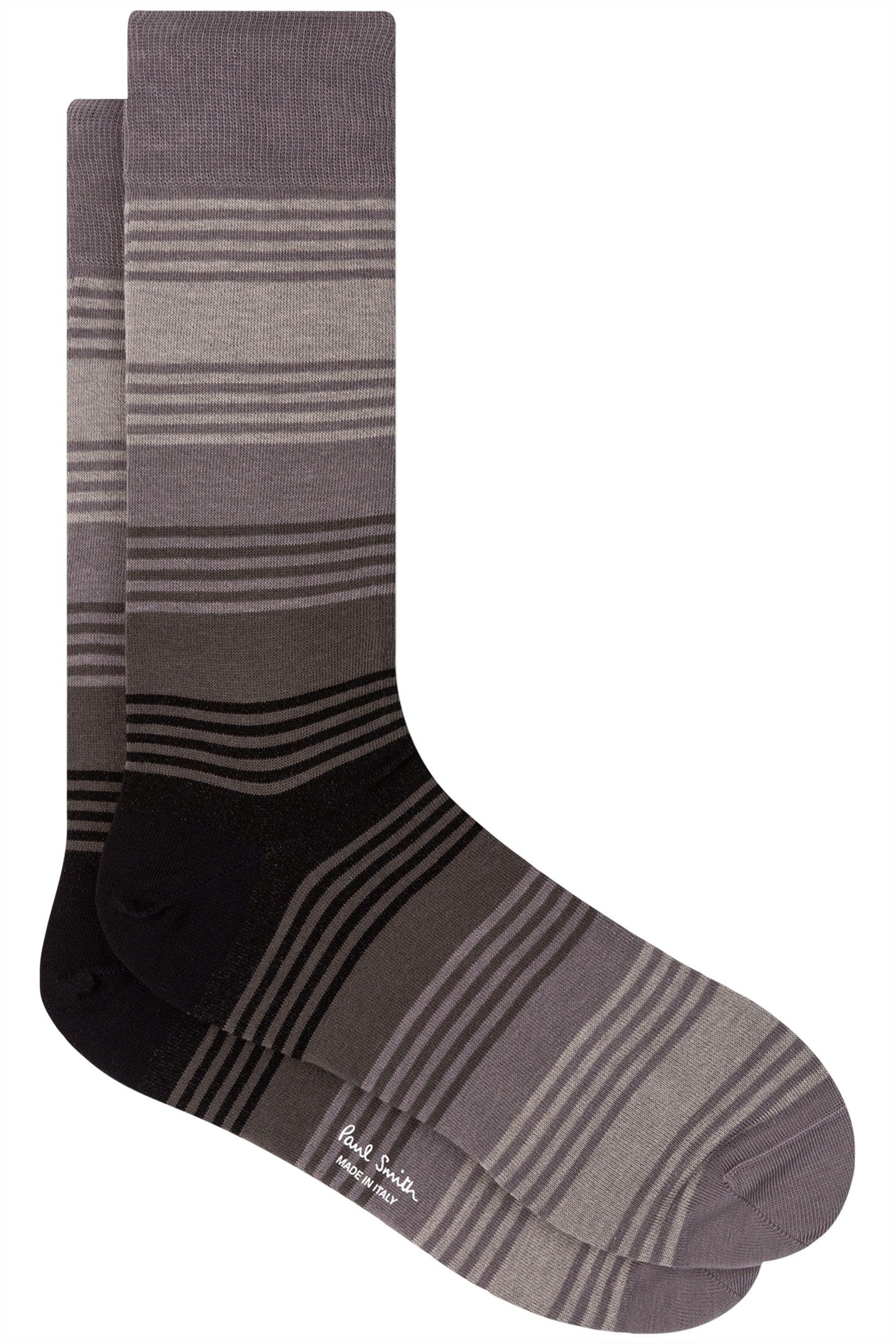 MEN SOCK BARUCH STRIPE BLACK 1