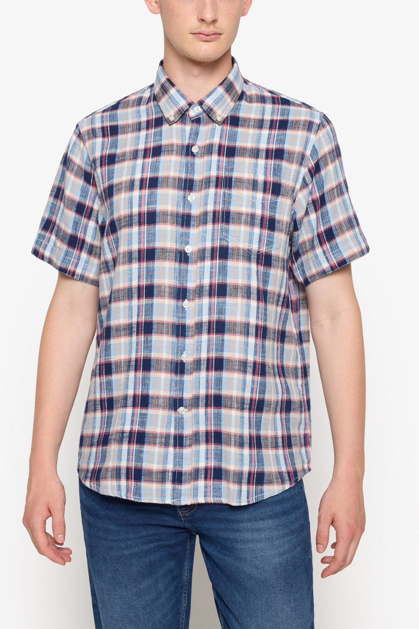 PANSI WAFFLE CHECK RED EARTH 1