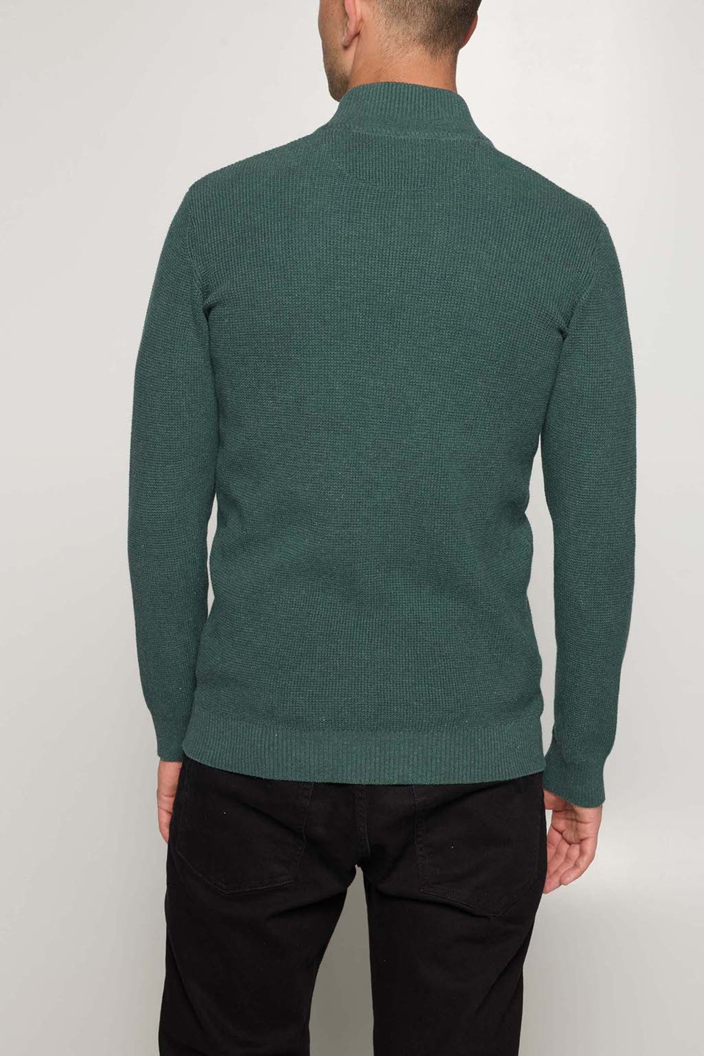 CONNORSI STRUCTURE CARDIGAN+ AGED GREEN MEL 2