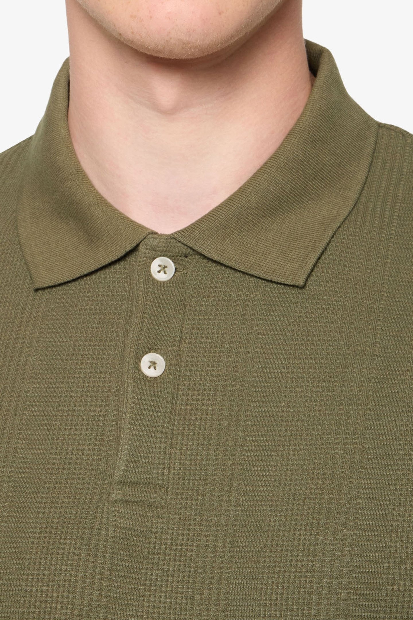 OLAUSI STRUCTURED POLO CYPRESS GREEN 6