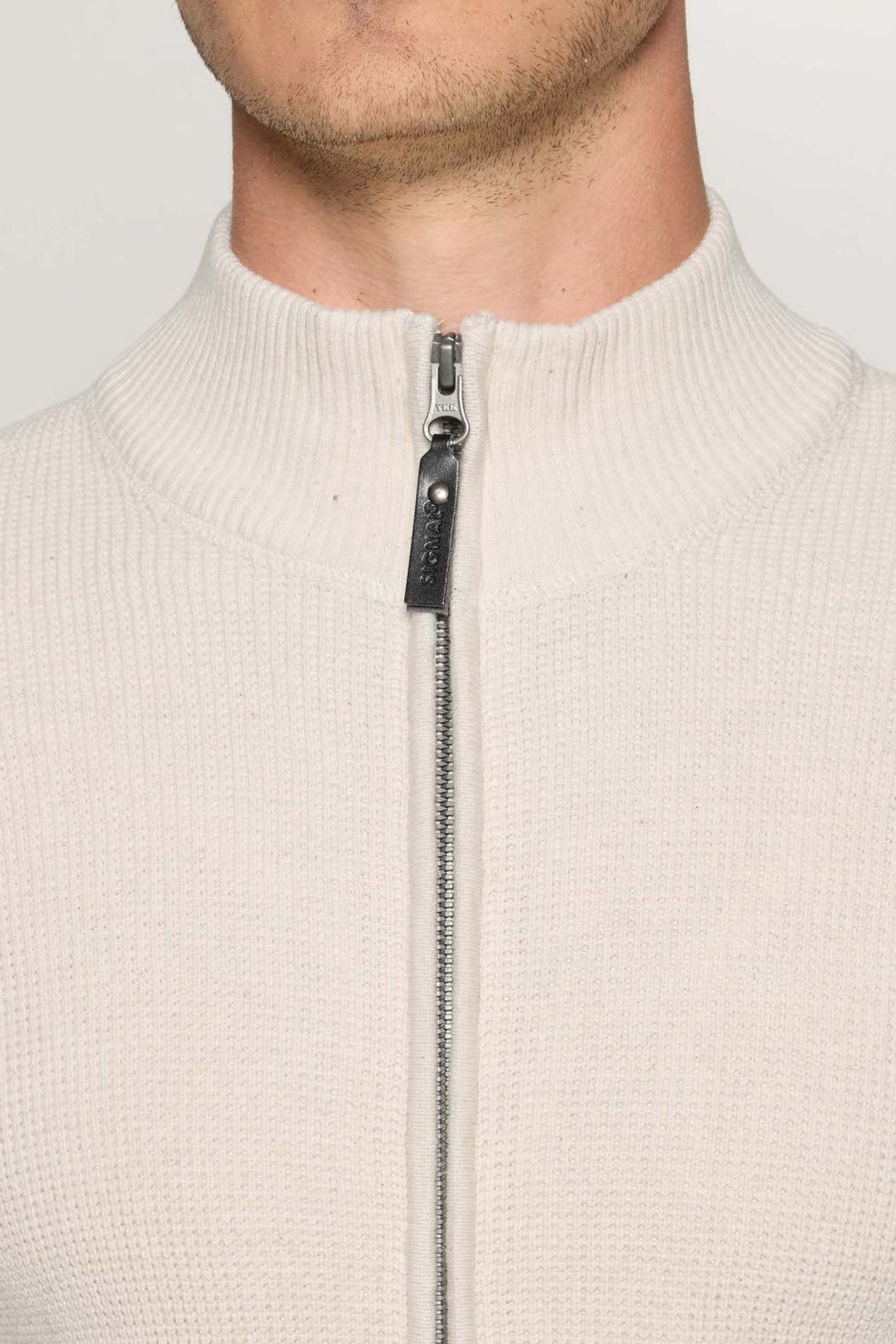 CONNORSI STRUCTURE CARDIGAN+ EGRET DUST MEL 6