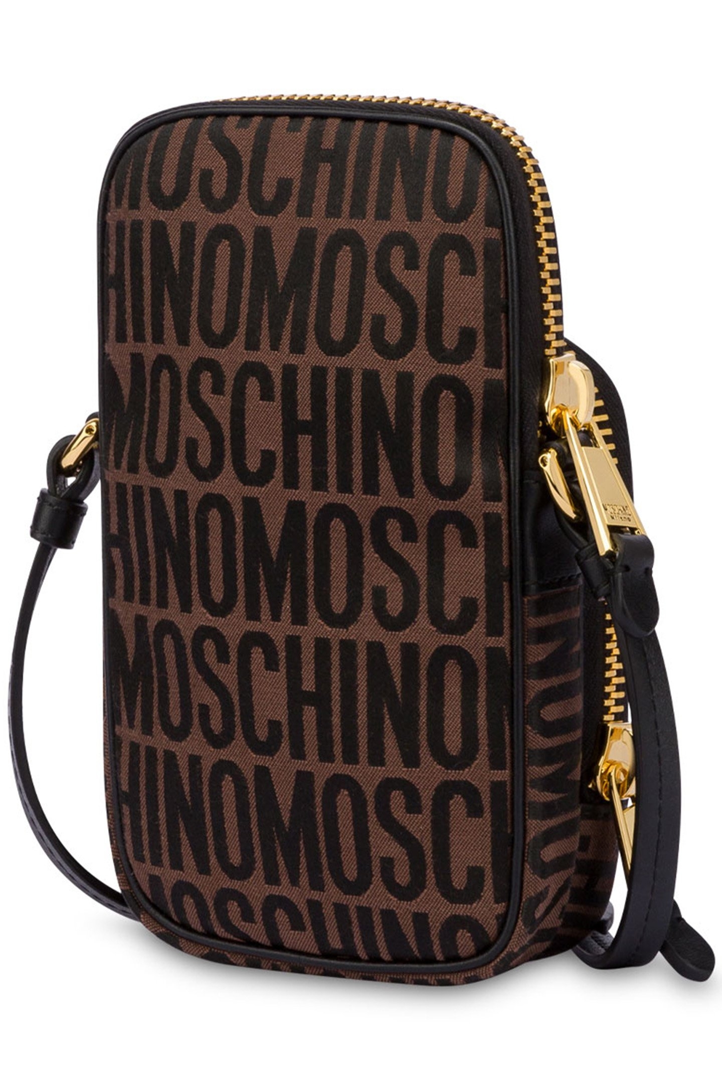 ALLOVER LOGO CELL PHONE BAG BROWN 2