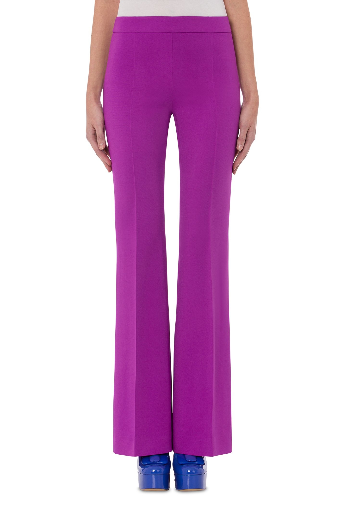 60'S CADY FLARED TROUSERS VIOLET 1