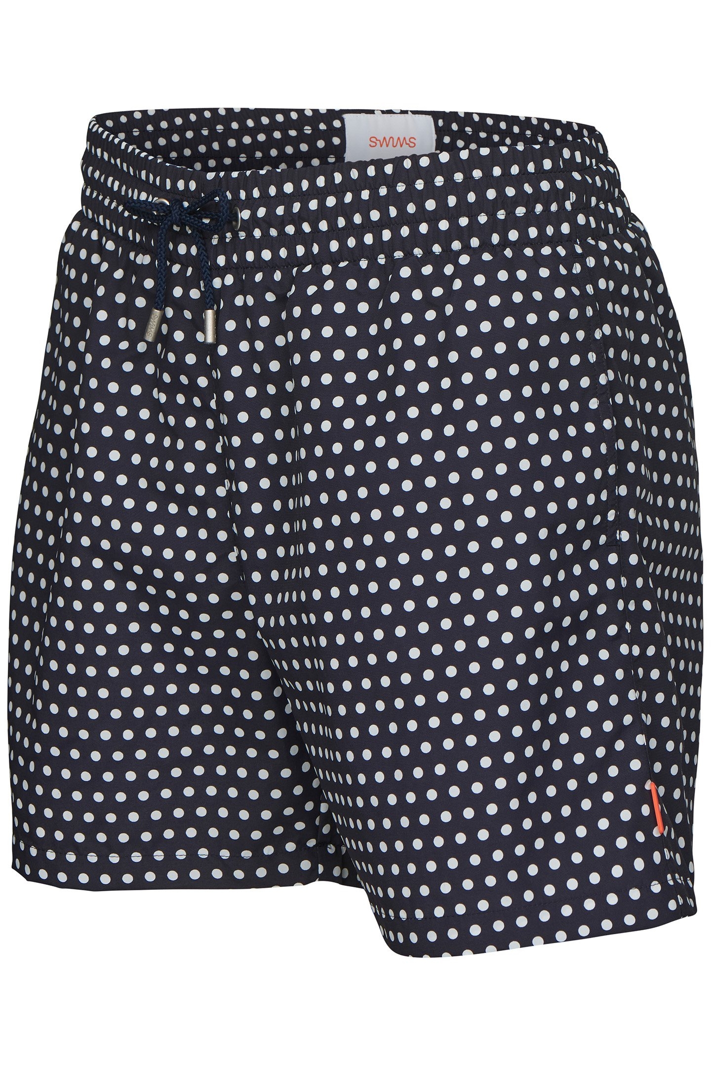 THE PRINTED SWIM SHORTS NAVY/WHITE DOTS 3