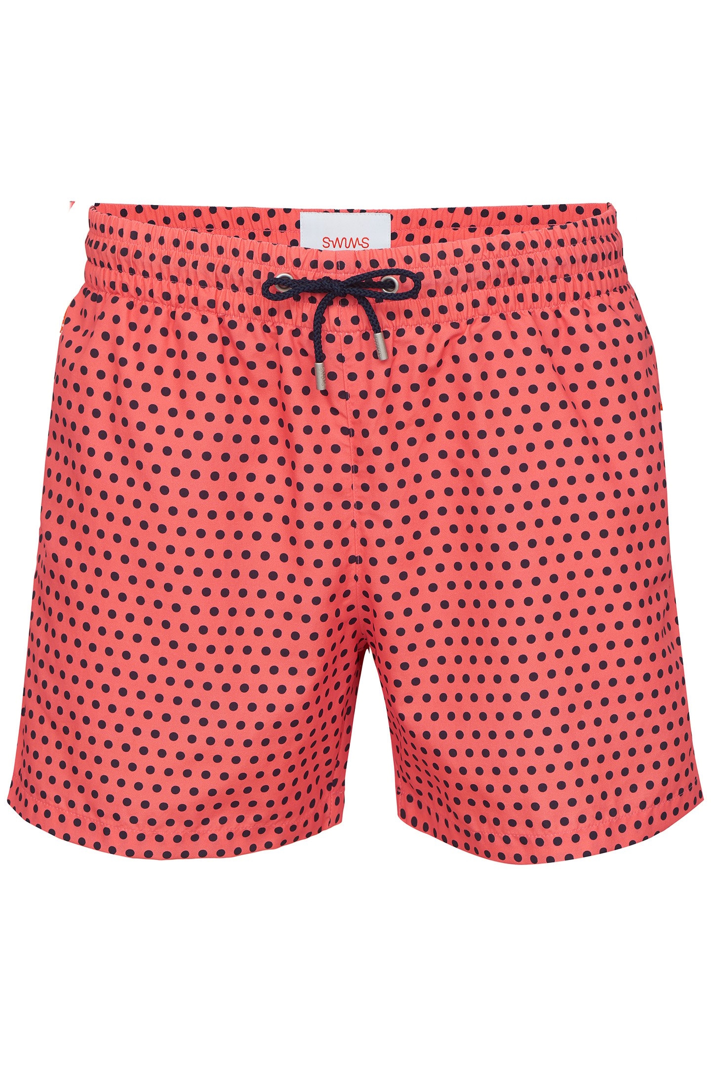 THE PRINTED SWIM SHORTS SUNSET SKY/NAVY DOTS 1