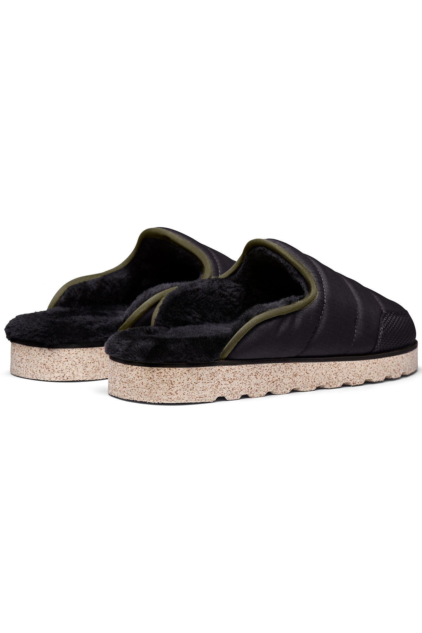 INDOOR SLIPPER BLACK/OLIVE 4