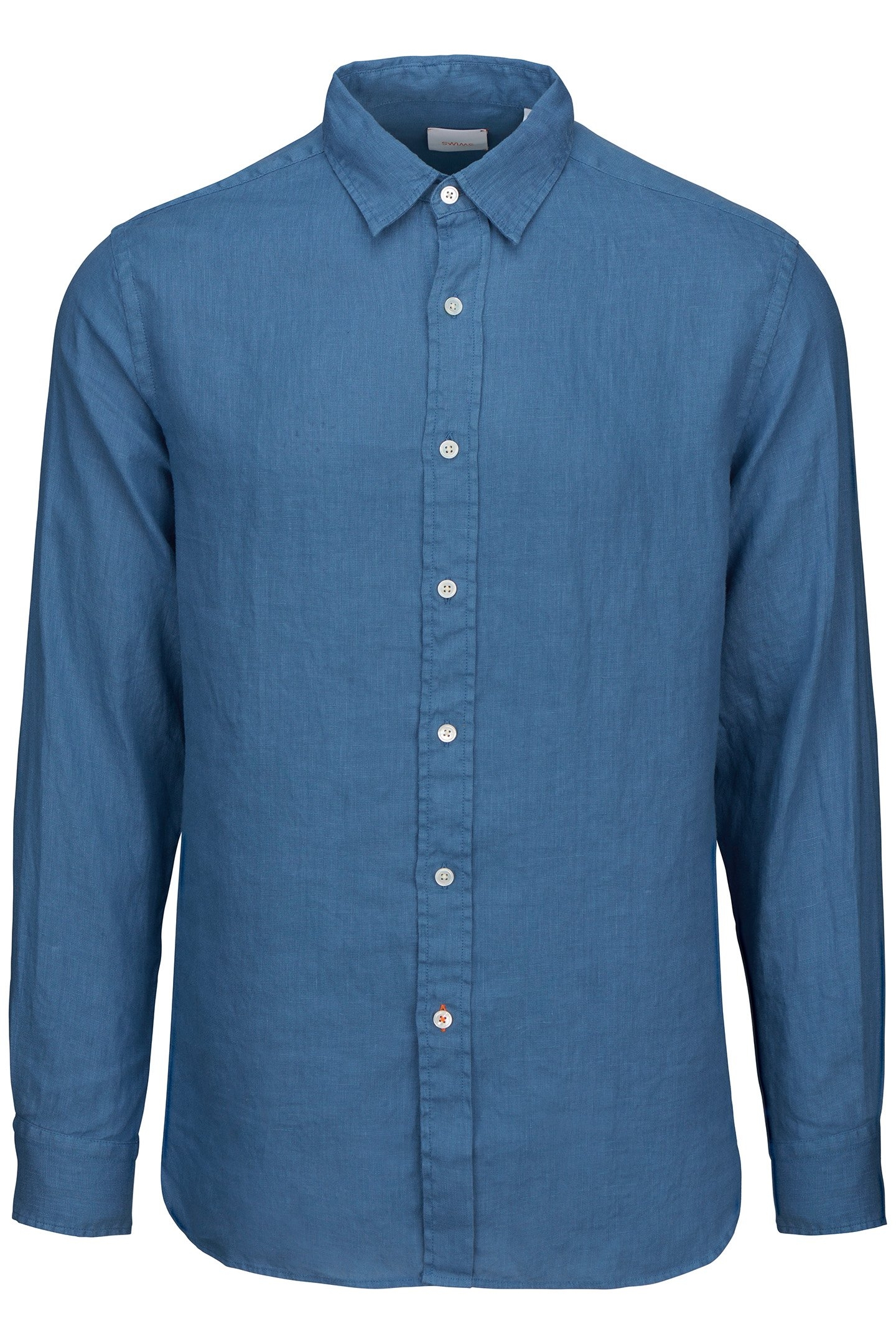 AMALFI LINEN SHIRT TIDAL BLUE 1