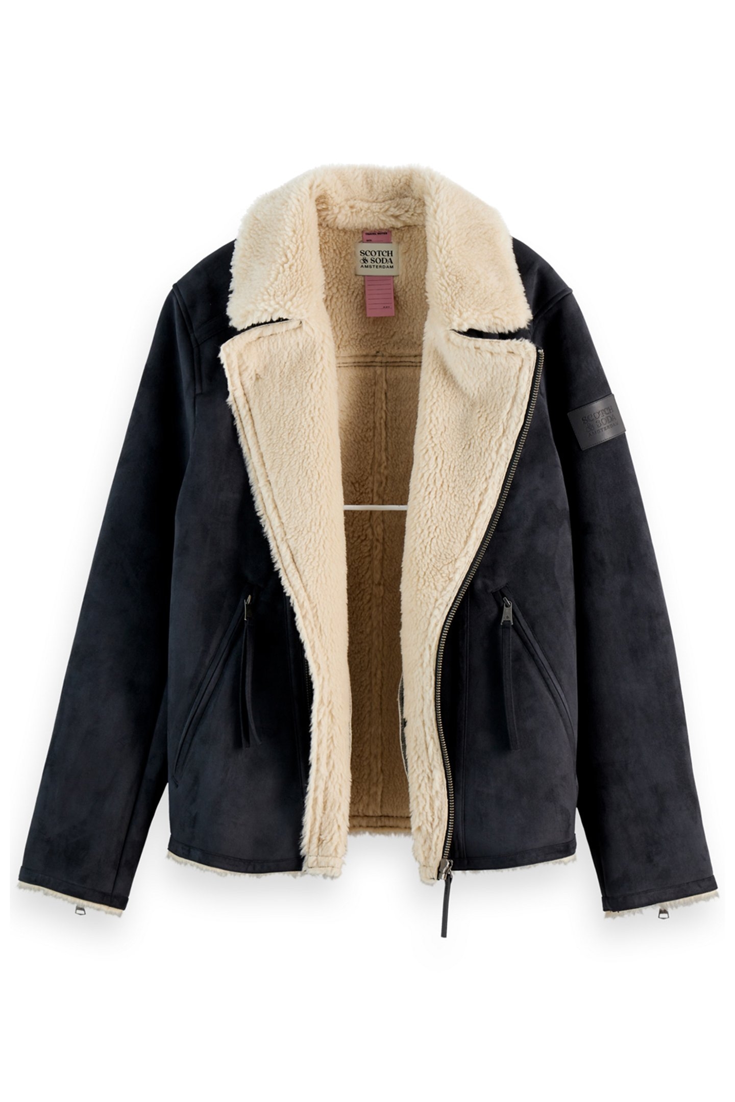 FAUX SHEERLING JACKET BLACK 5