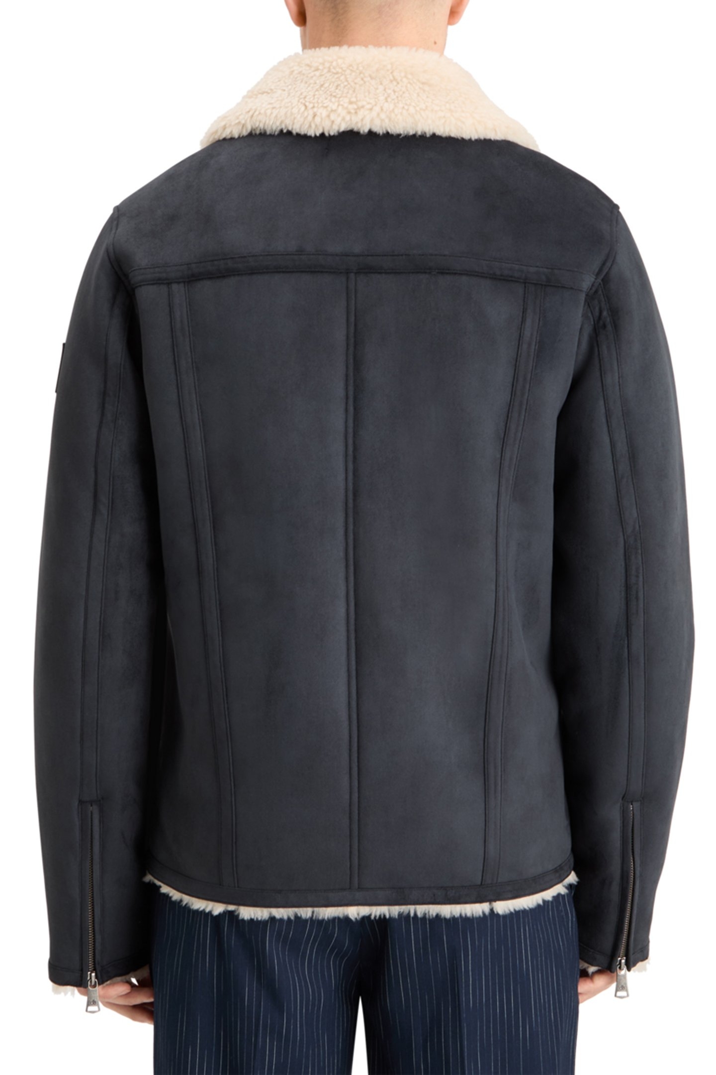 FAUX SHEERLING JACKET BLACK 2