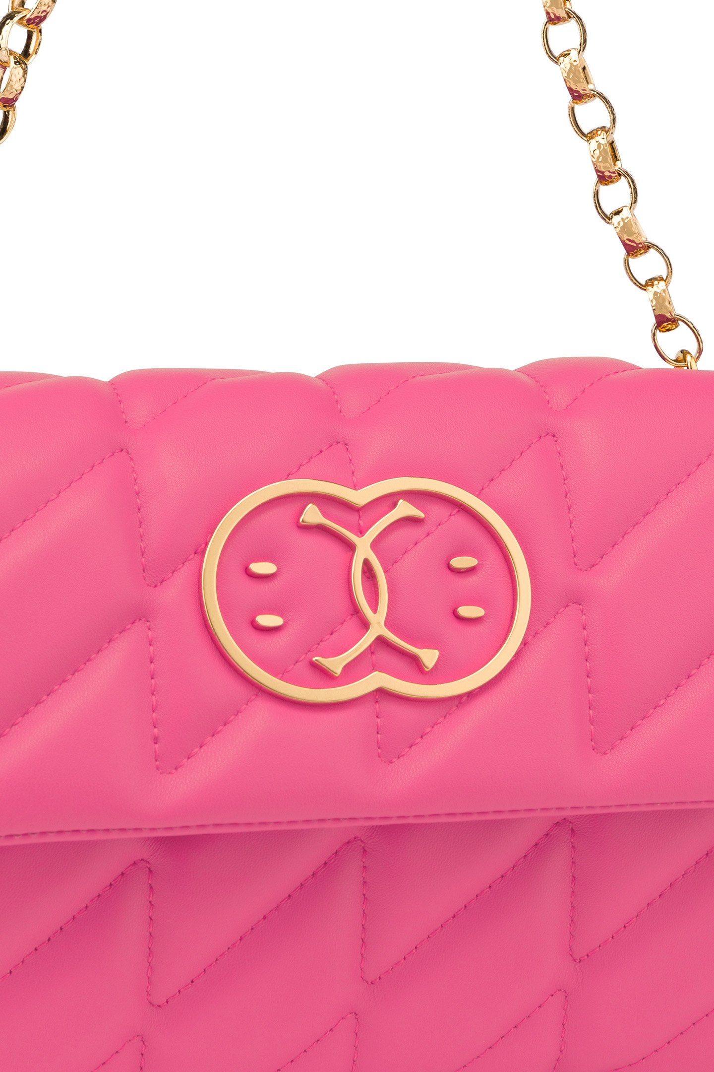 DOUBLE SMILEY® QUILTED SHOULDER BAG PURPLE 4