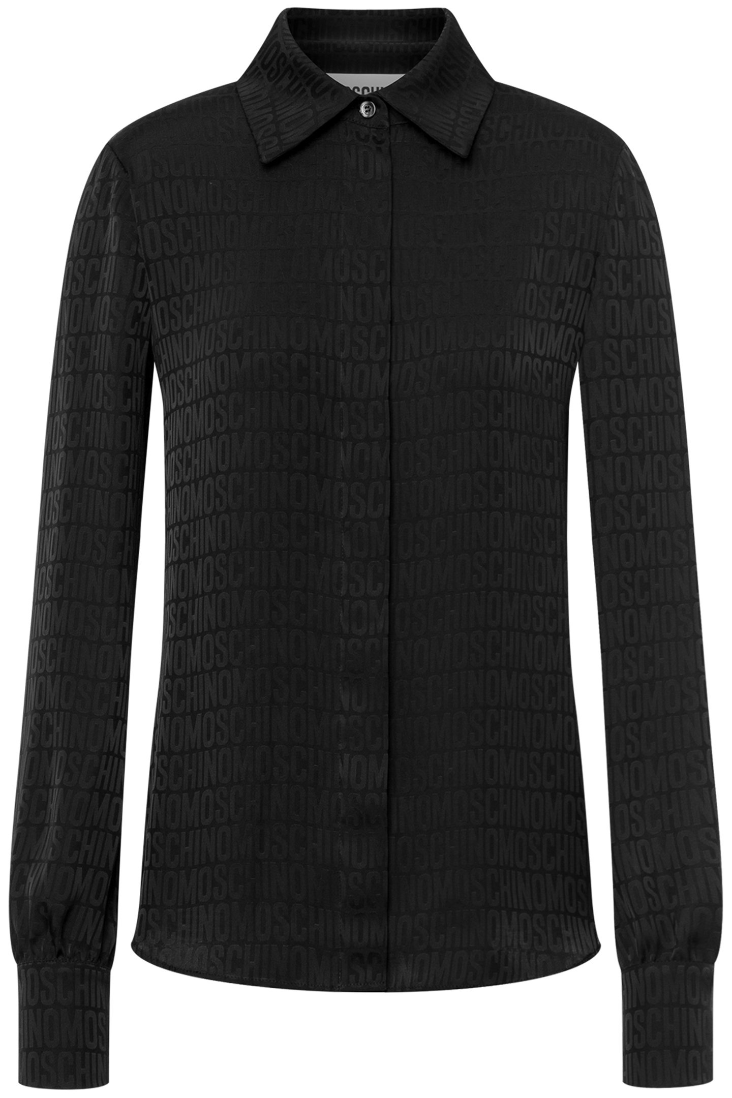 ALLOVER LOGO TWILL SHIRT BLACK 3