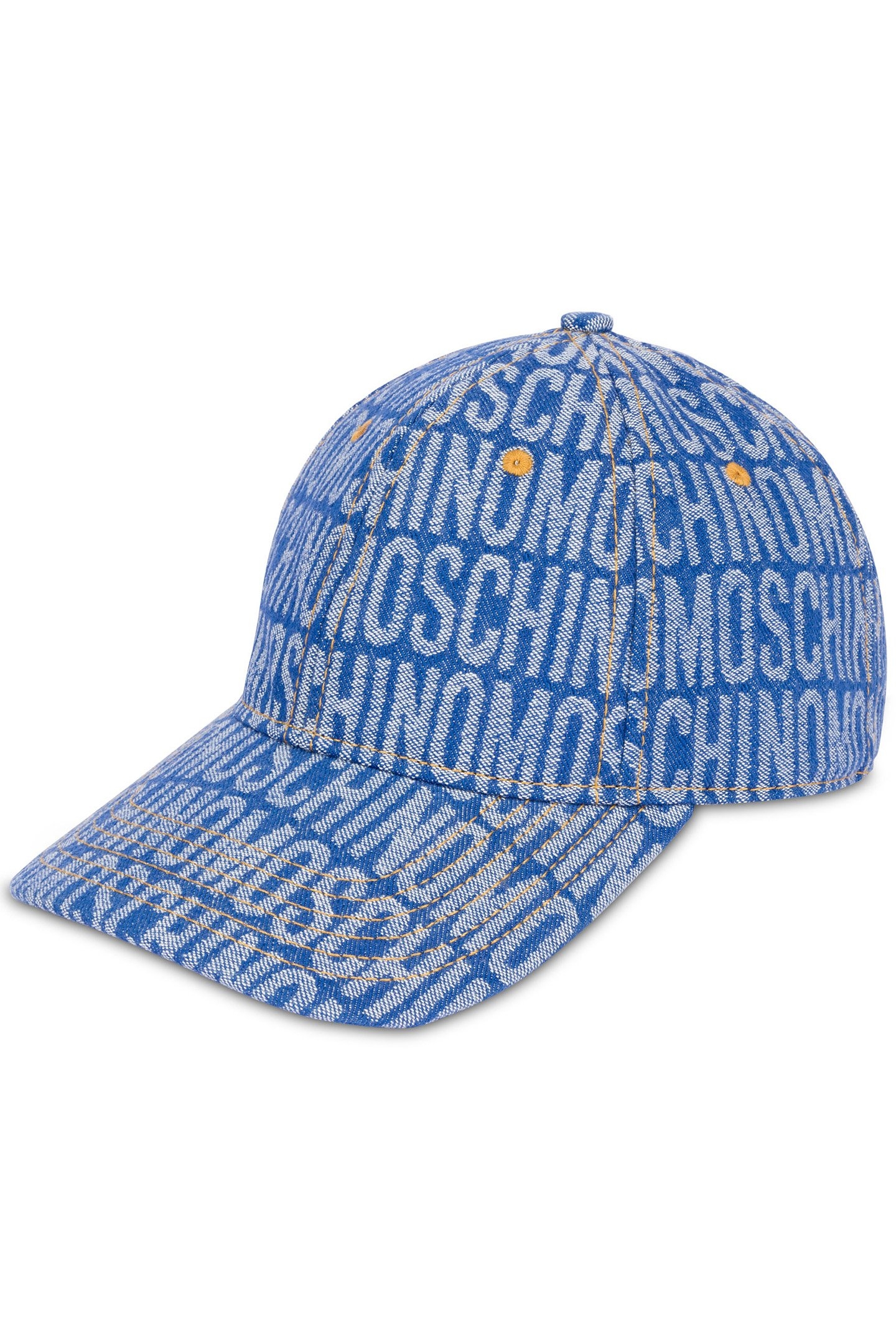 ALLOVER LOGO DENIM HAT BLUE 1