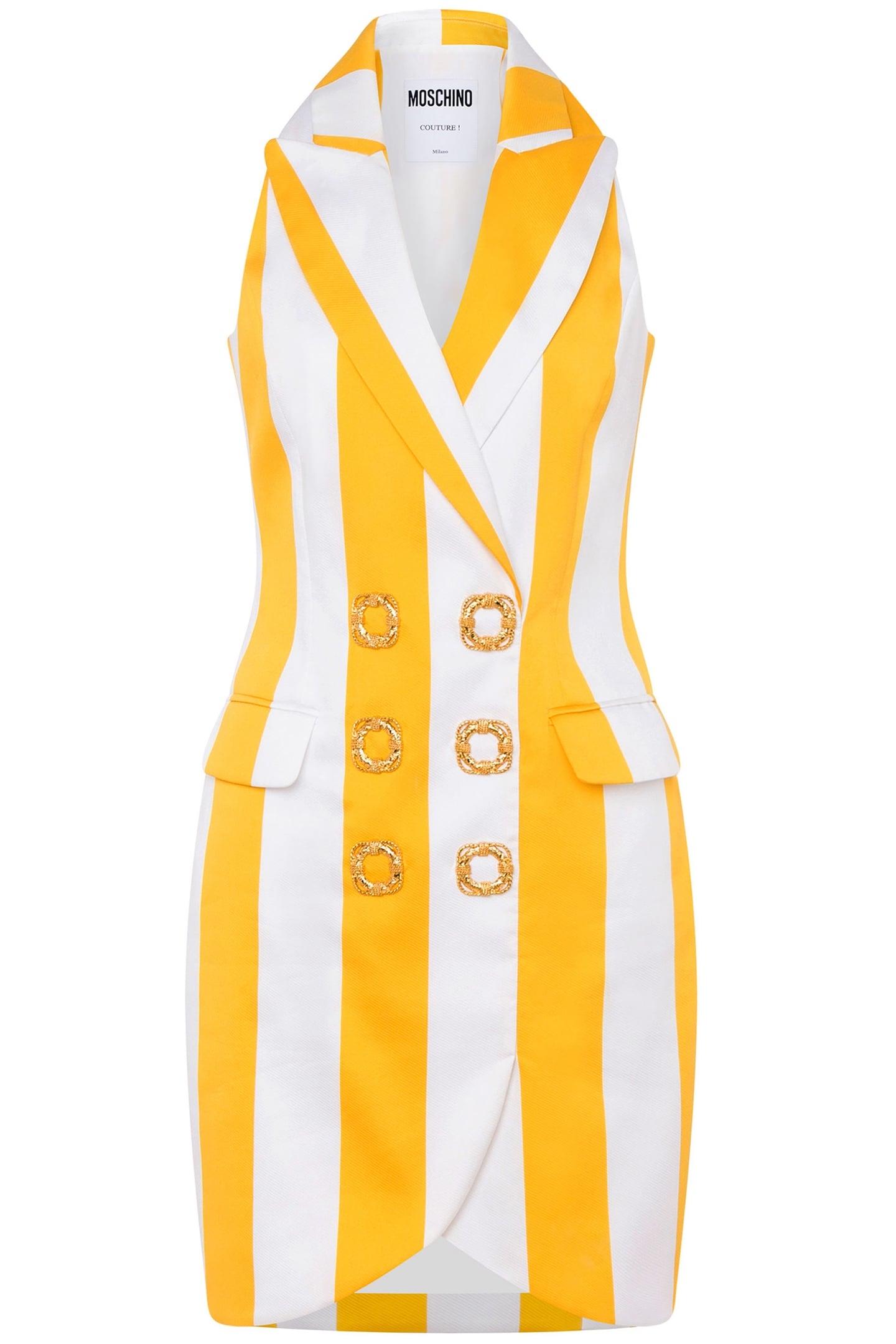 LIFESAVER BUTTONS STRIPED DRESS WHITE 3