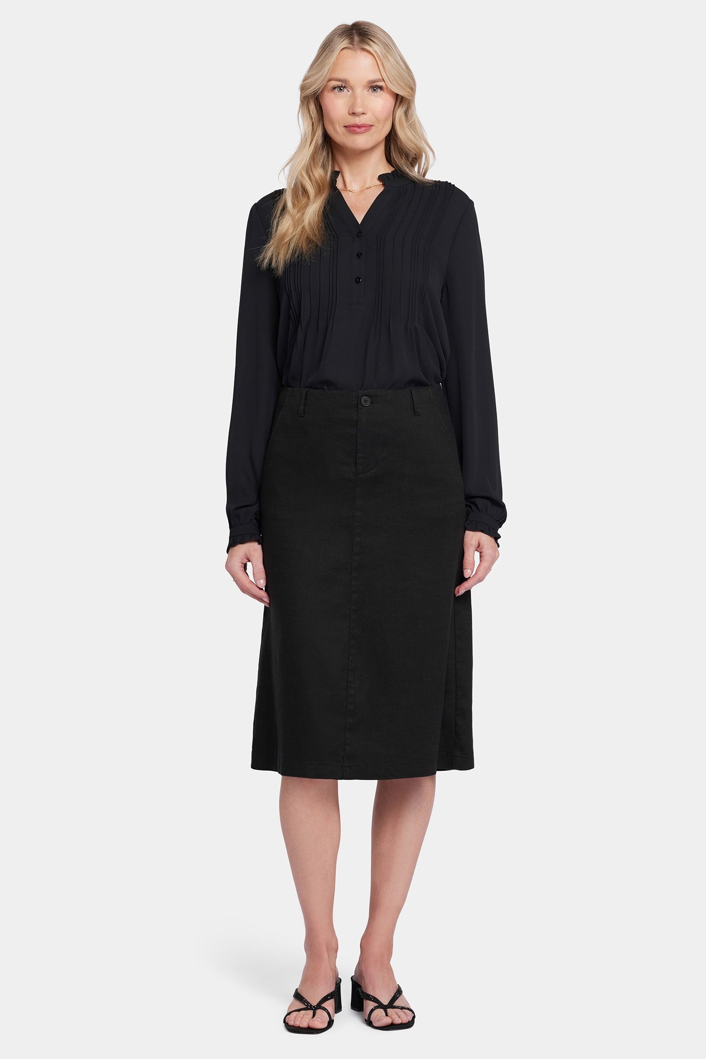 MARILYN A-LINE SKIRT BLACK 1