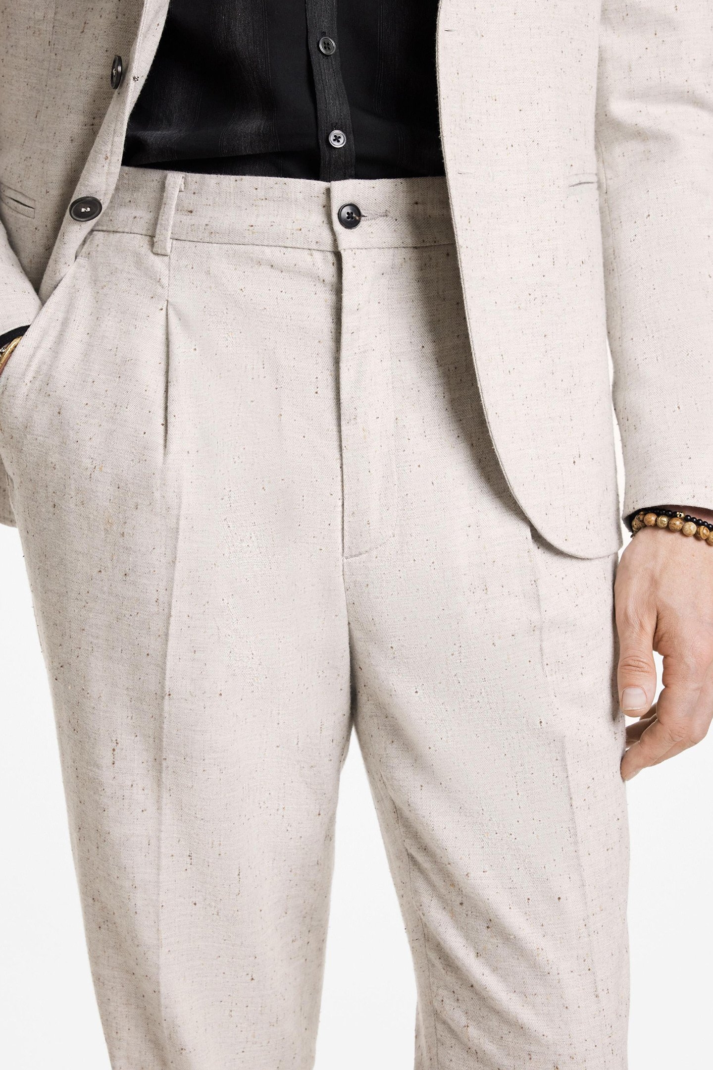 MERCER PANTS - SLIM FIT PANTS WITH WELT TERRA BROWN 3