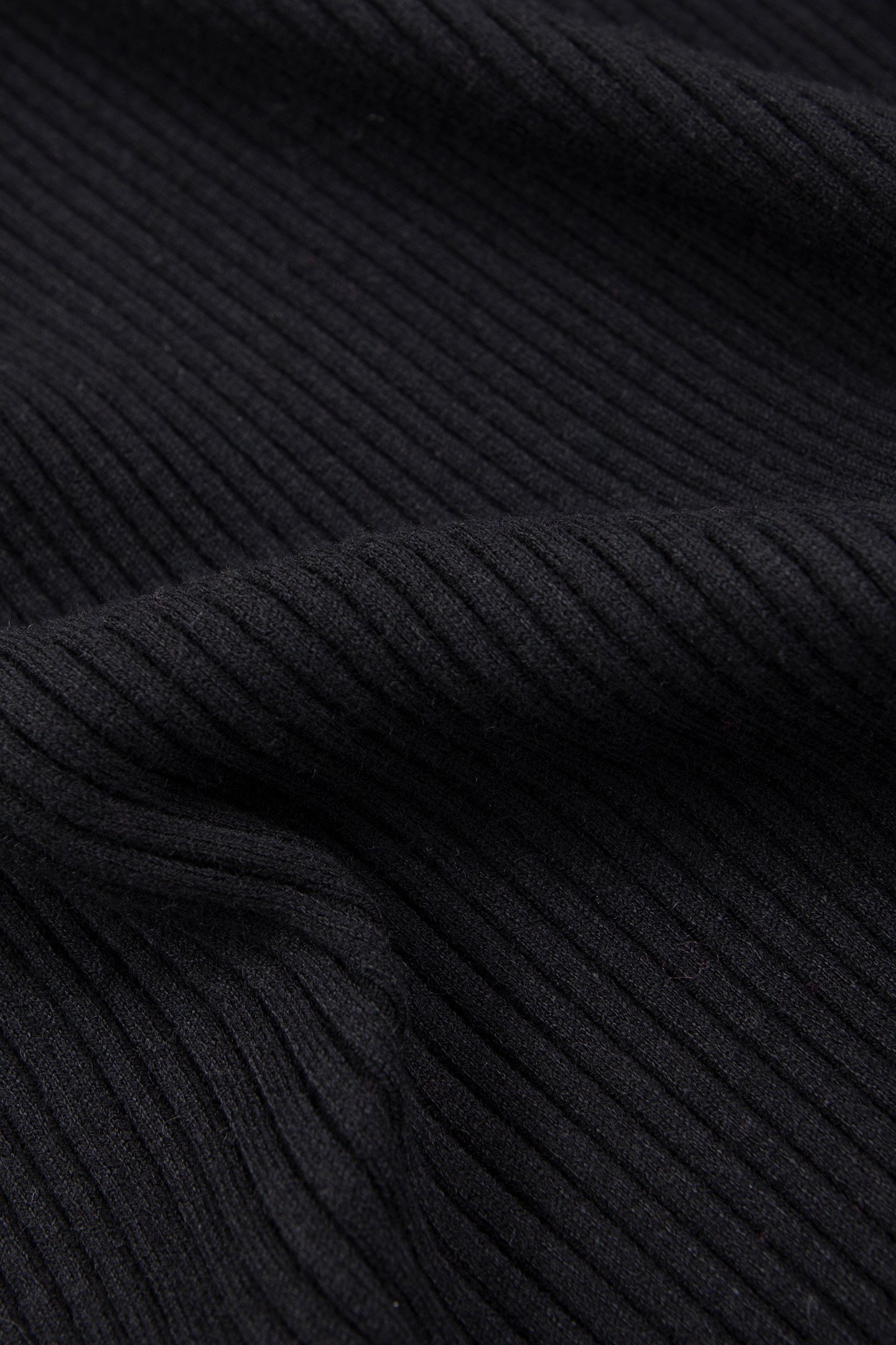 BLACK RIB-KNIT TUBE SKIRT 6