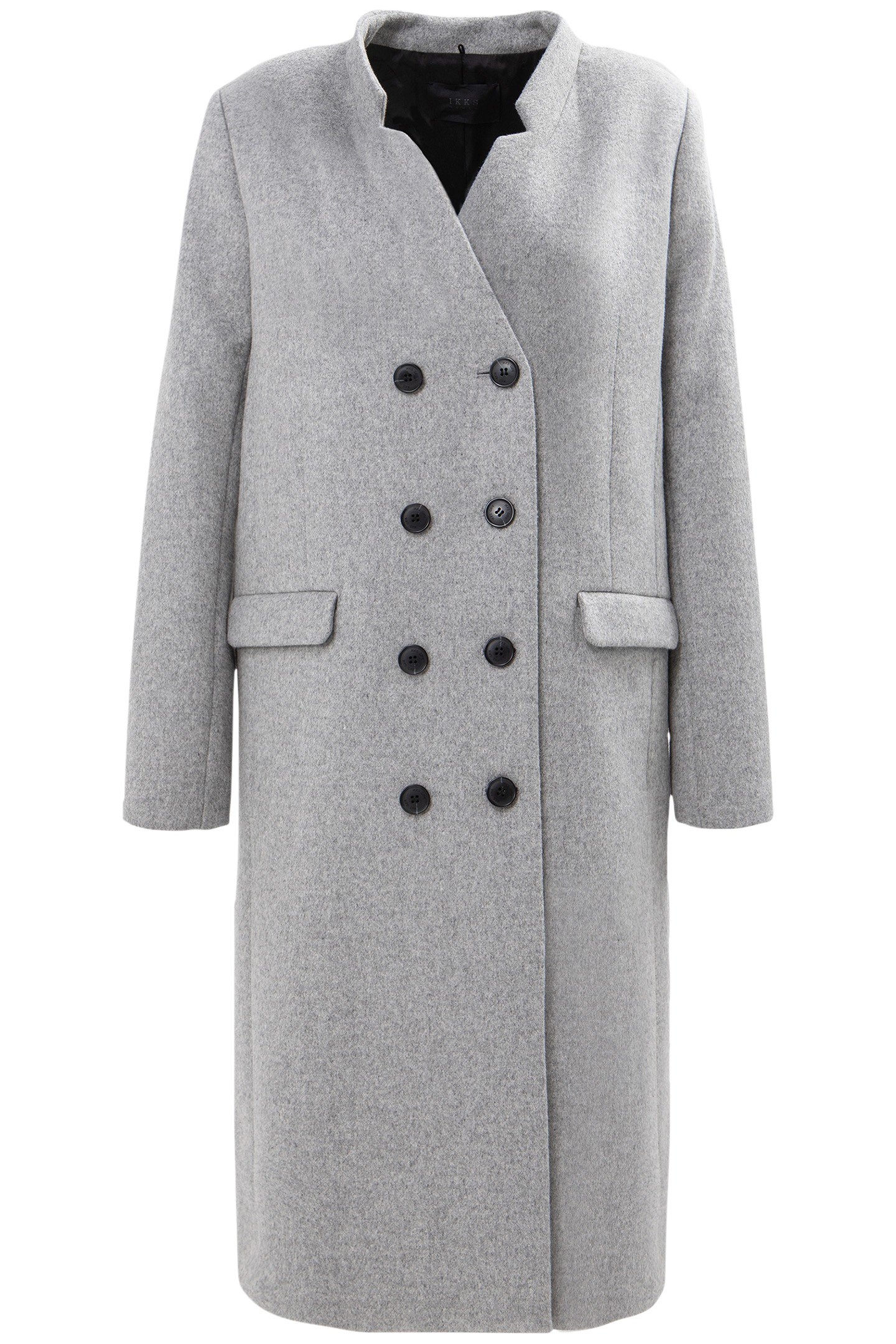 LONG GREY COAT WITH REMOVABLE LINING 5
