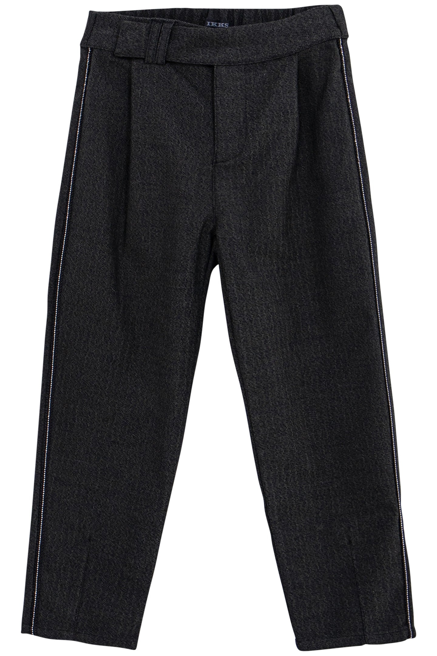 GIRL'S BLACK FAUX-UNI JEWEL-RIBBON PANTS 1