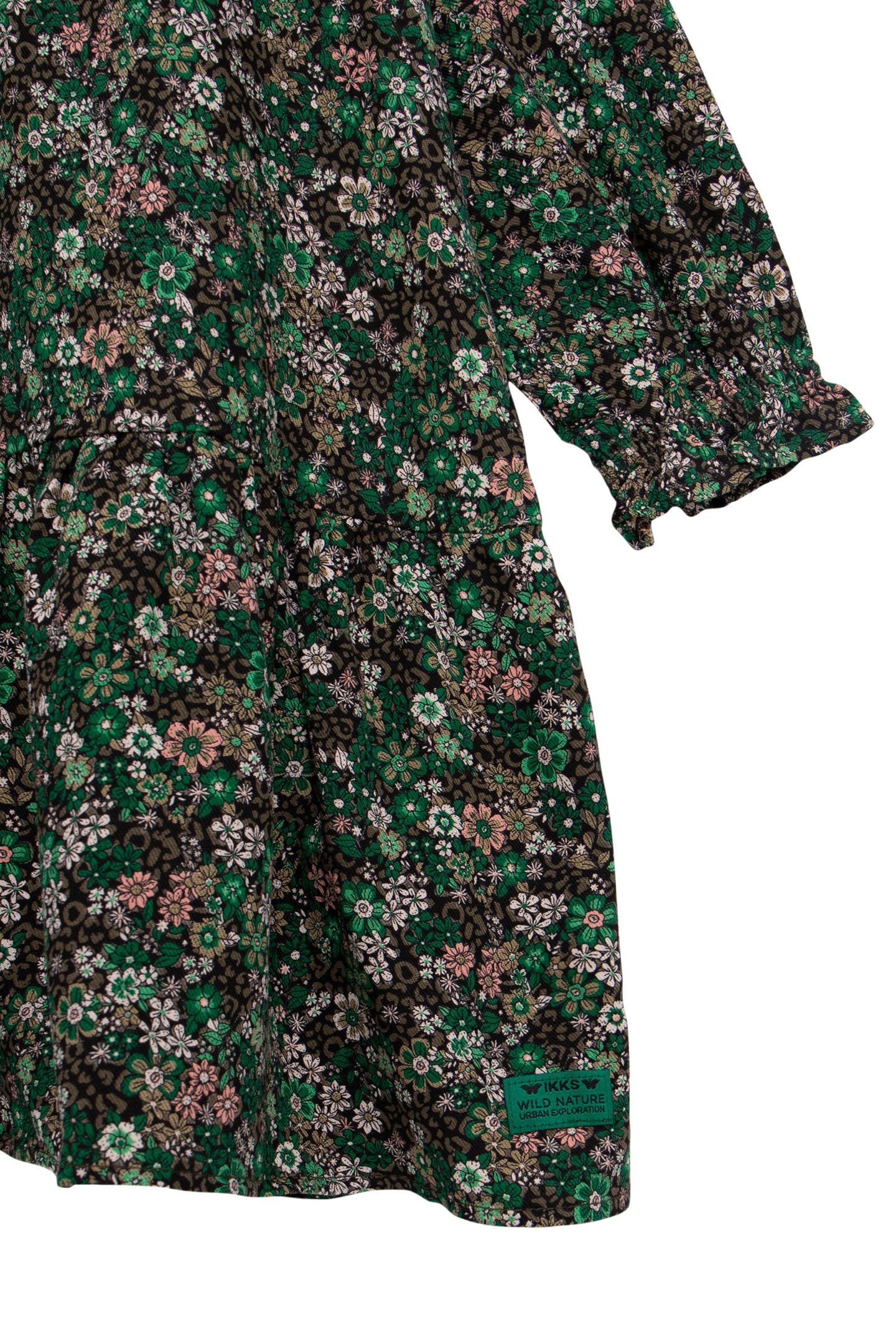 KHAKI DRESS LENZING™ ECOVERO™ LEOFLORAL PRINT GIRL 4