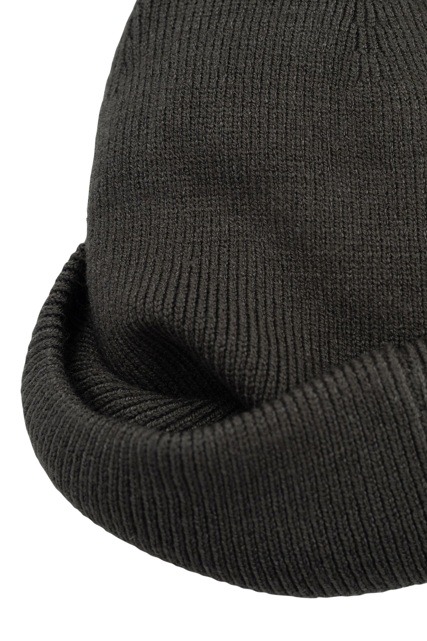 BOY'S RECYCLED KNITTED KHAKI HAT WITH MASK CUT-OUT 5