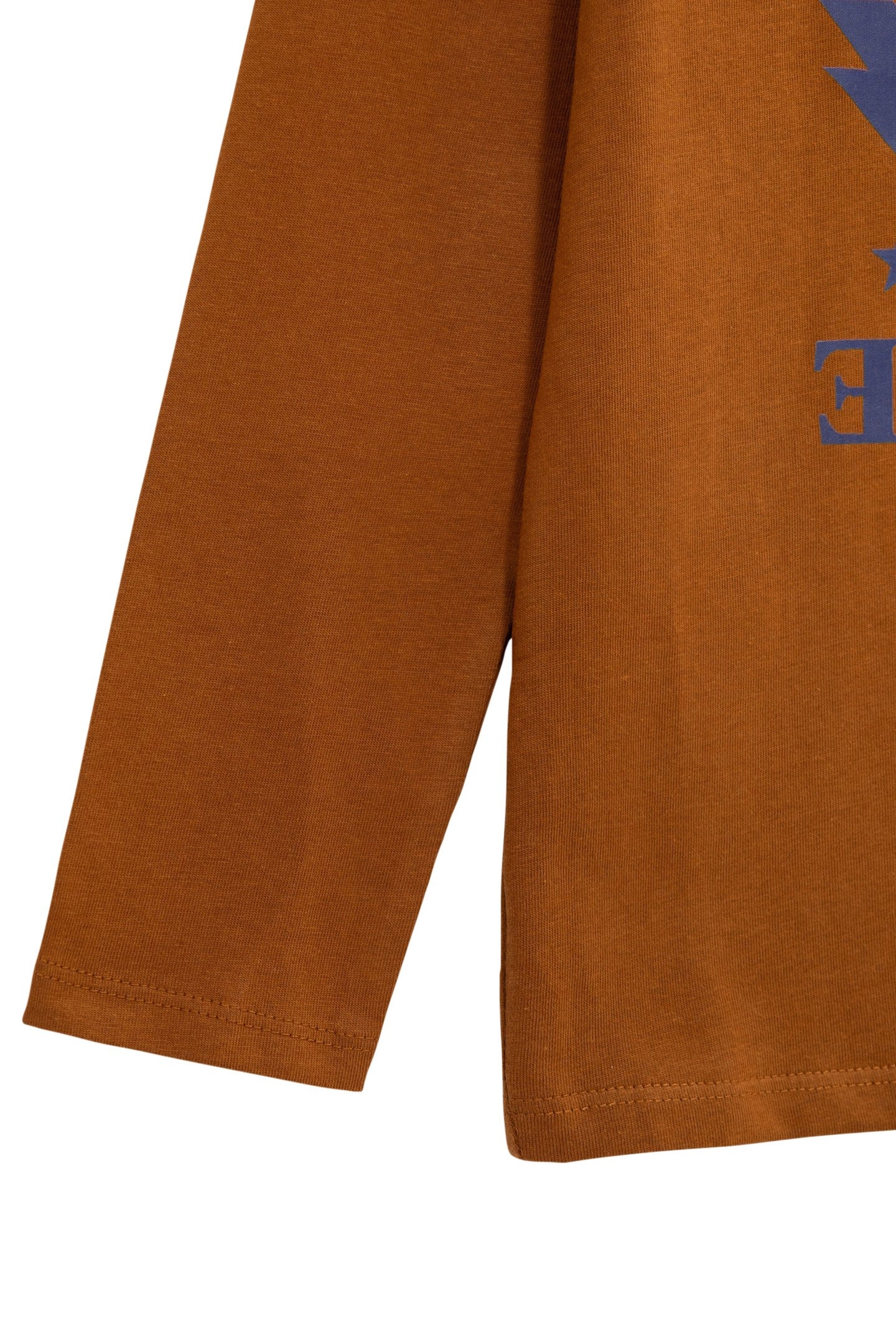 BOY'S CAMEL ORGANIC COTTON SATIN BLUE MESSAGE T-SHIRT 4