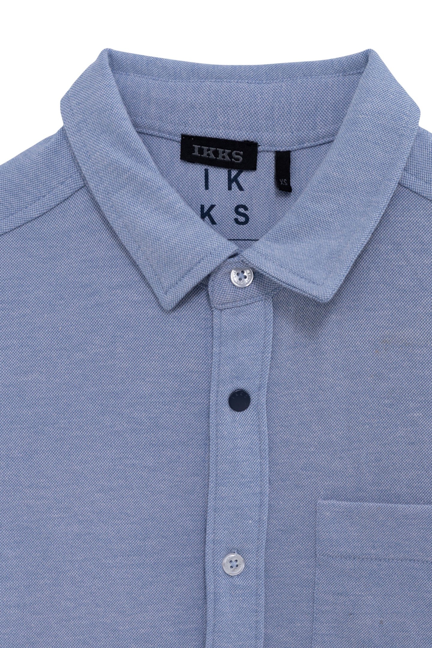 BOY'S BLUE DENIM-EFFECT KNIT SHIRT 3