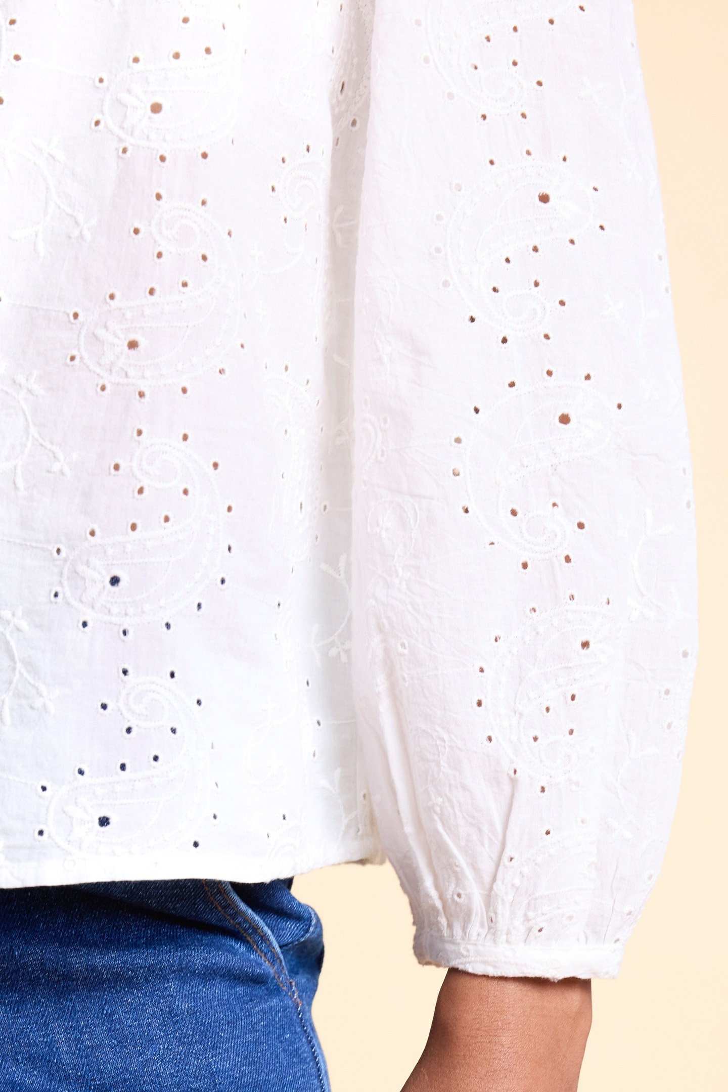 ECRU ENGLISH EMBROIDERY SHIRT 7