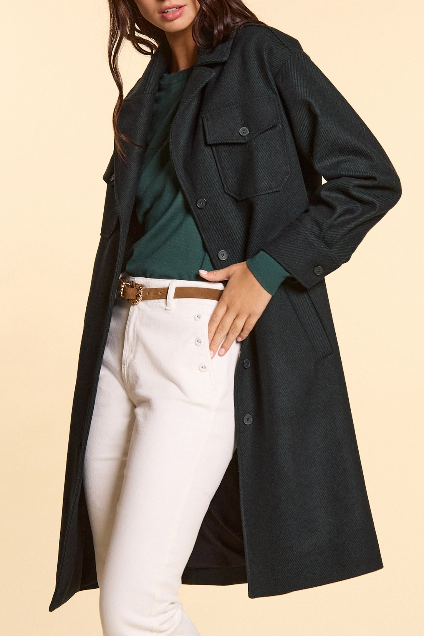 MIDNIGHT GREEN OVERCOAT 6