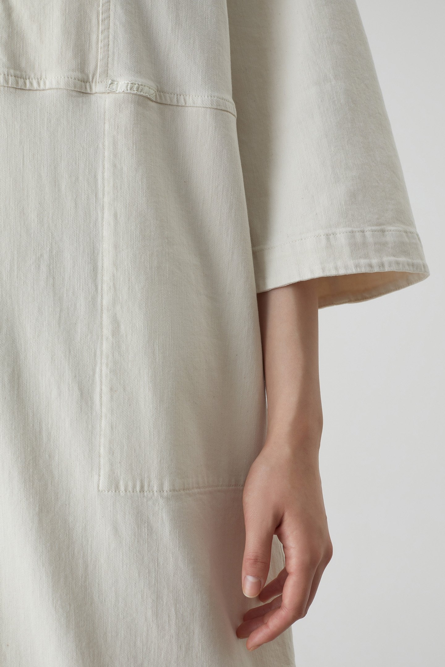 DENIM TUNIC DRESS DRESSES ECRU 6