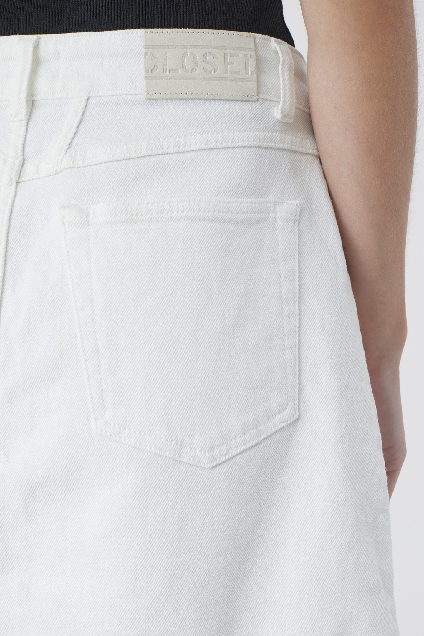 SHORT DENIM SKIRT SKIRTS WHITE 6