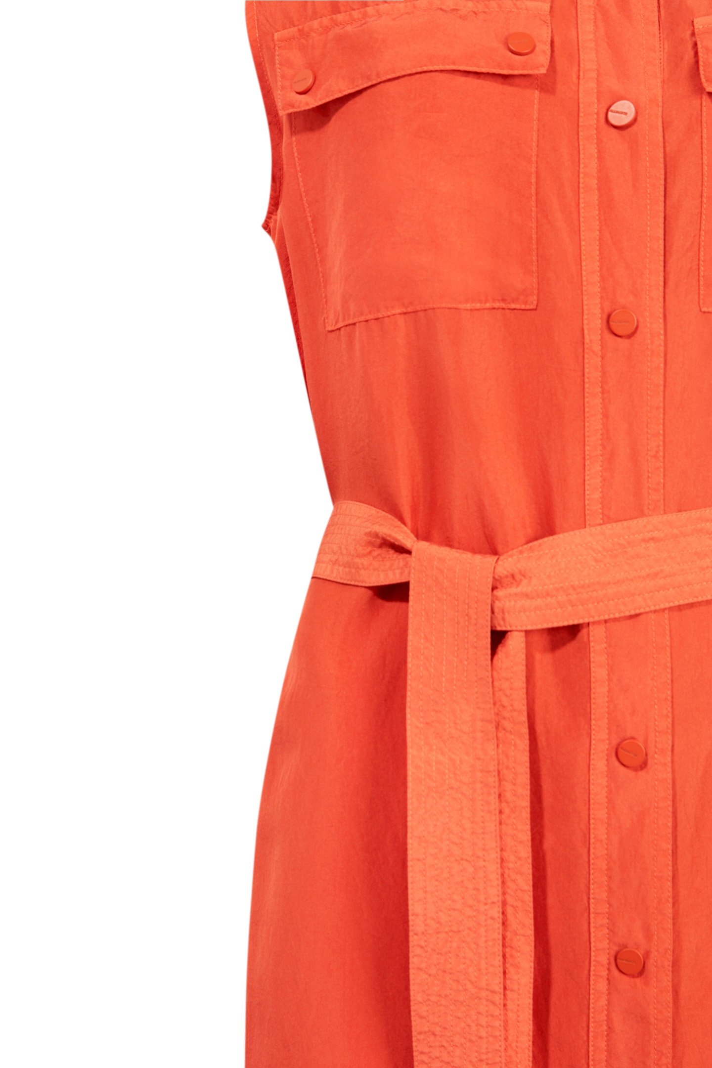 ESTHIE SILK DRESS HOT TANGO ORANGE 3
