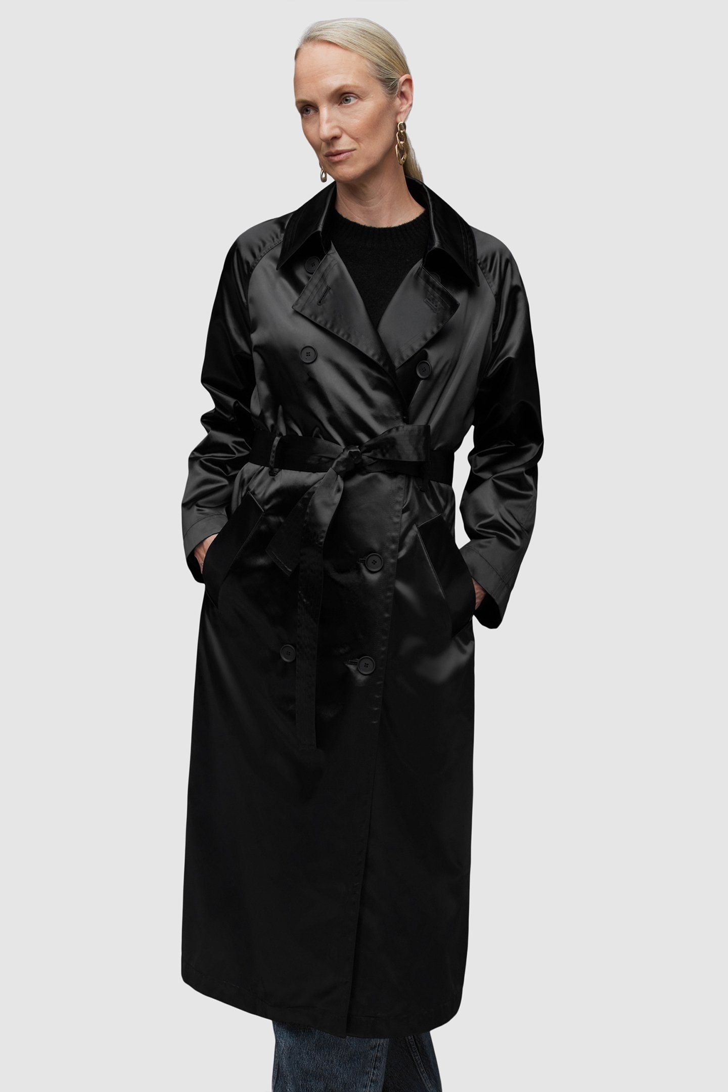ELLTEE TONI TRENCH BLACK 1