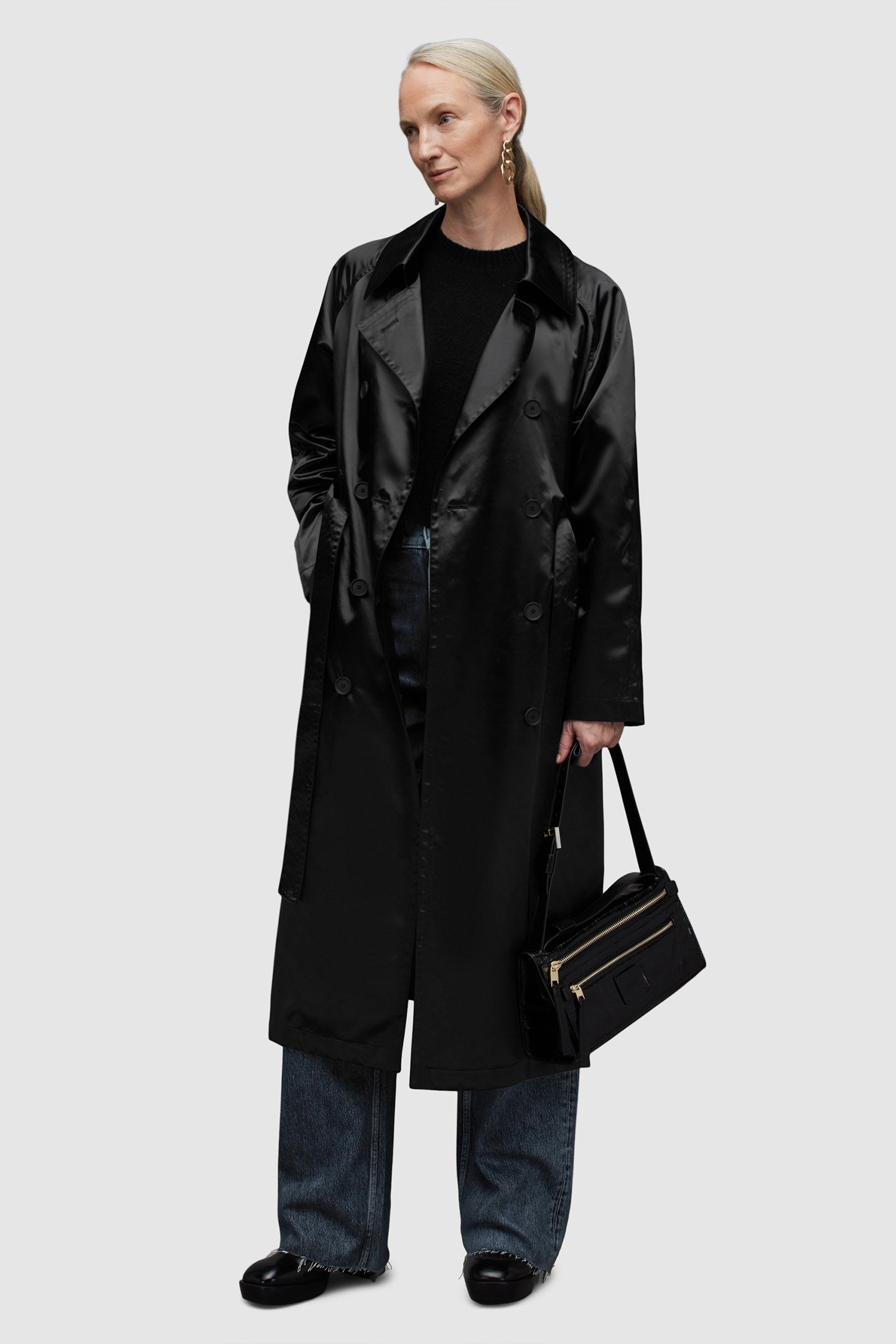 ELLTEE TONI TRENCH BLACK 5