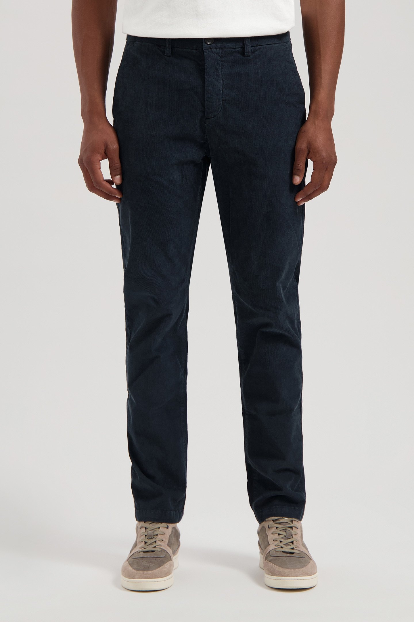 DS_LANCASTER RIBCORD CHINO DK. NAVY 1