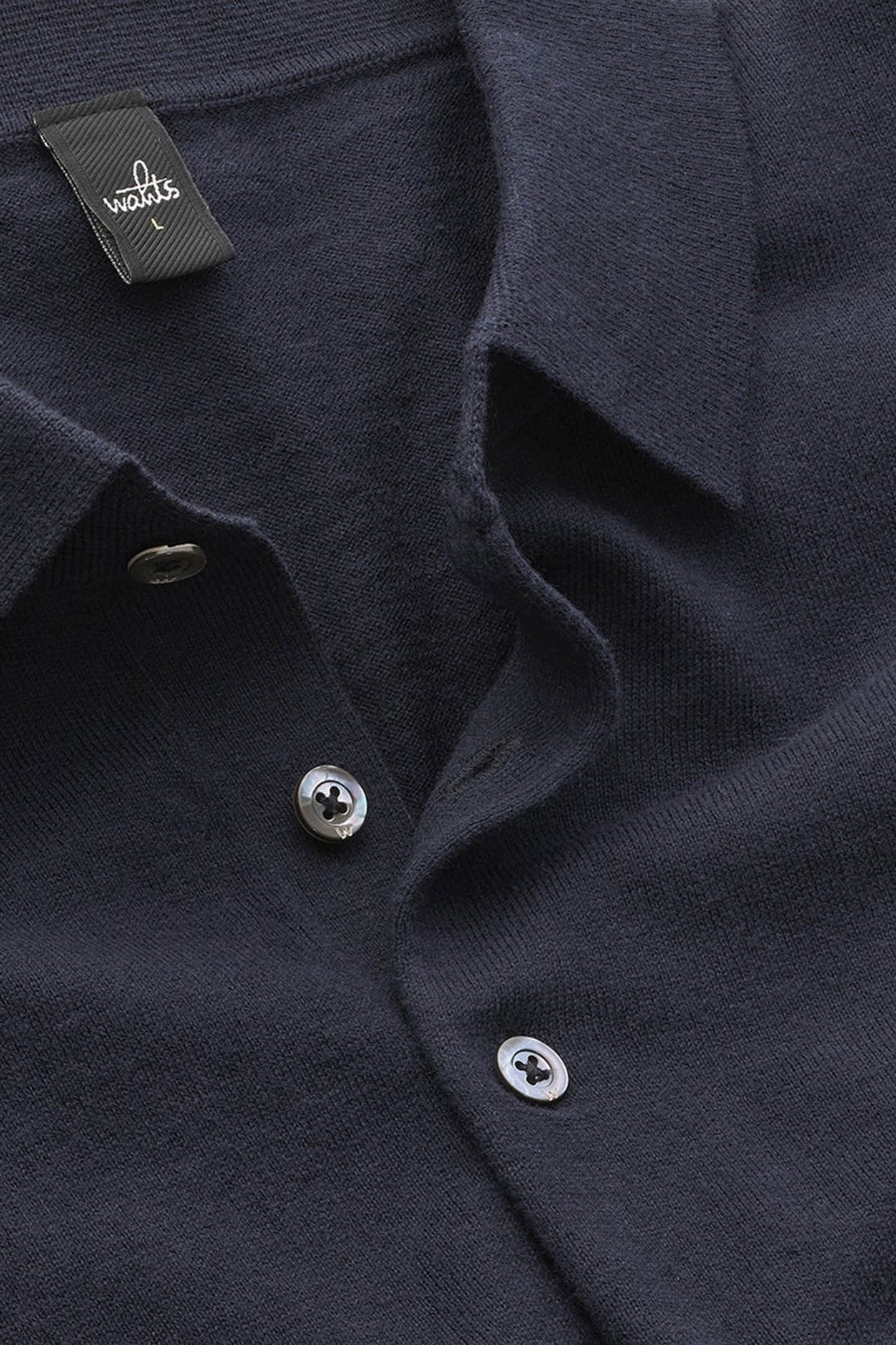 PEREZ | COTTON CASHMERE POLO NAVY BLUE 2