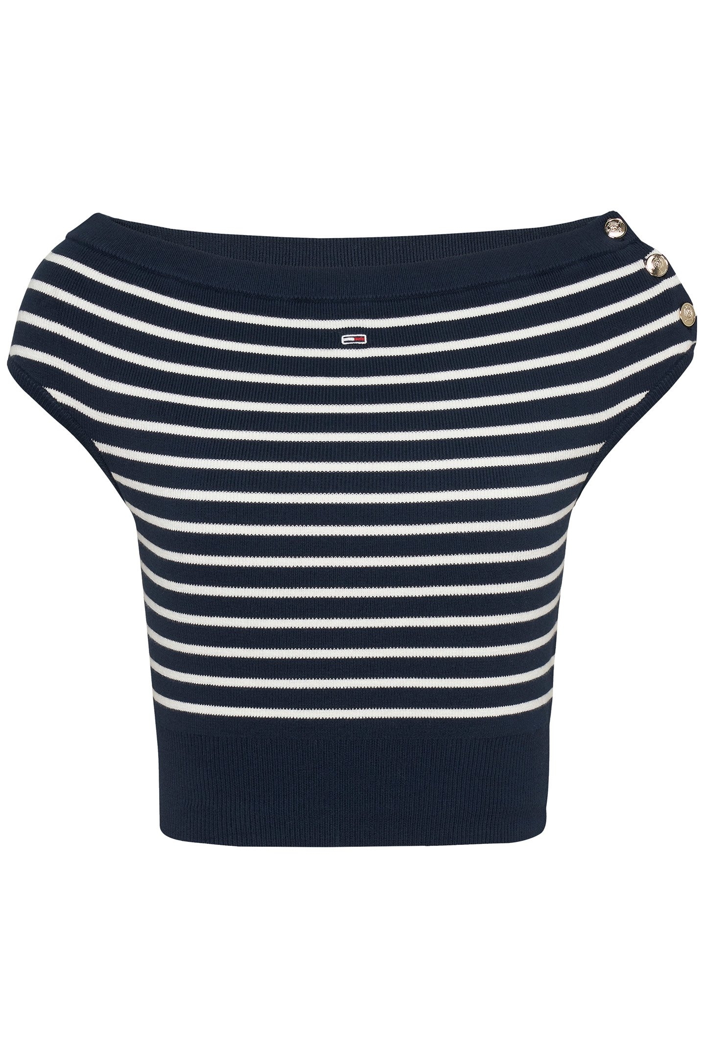 TJW RELAXED FIT OFF SHOULDER T-SHIRT DARK NIGHT NAVY 4