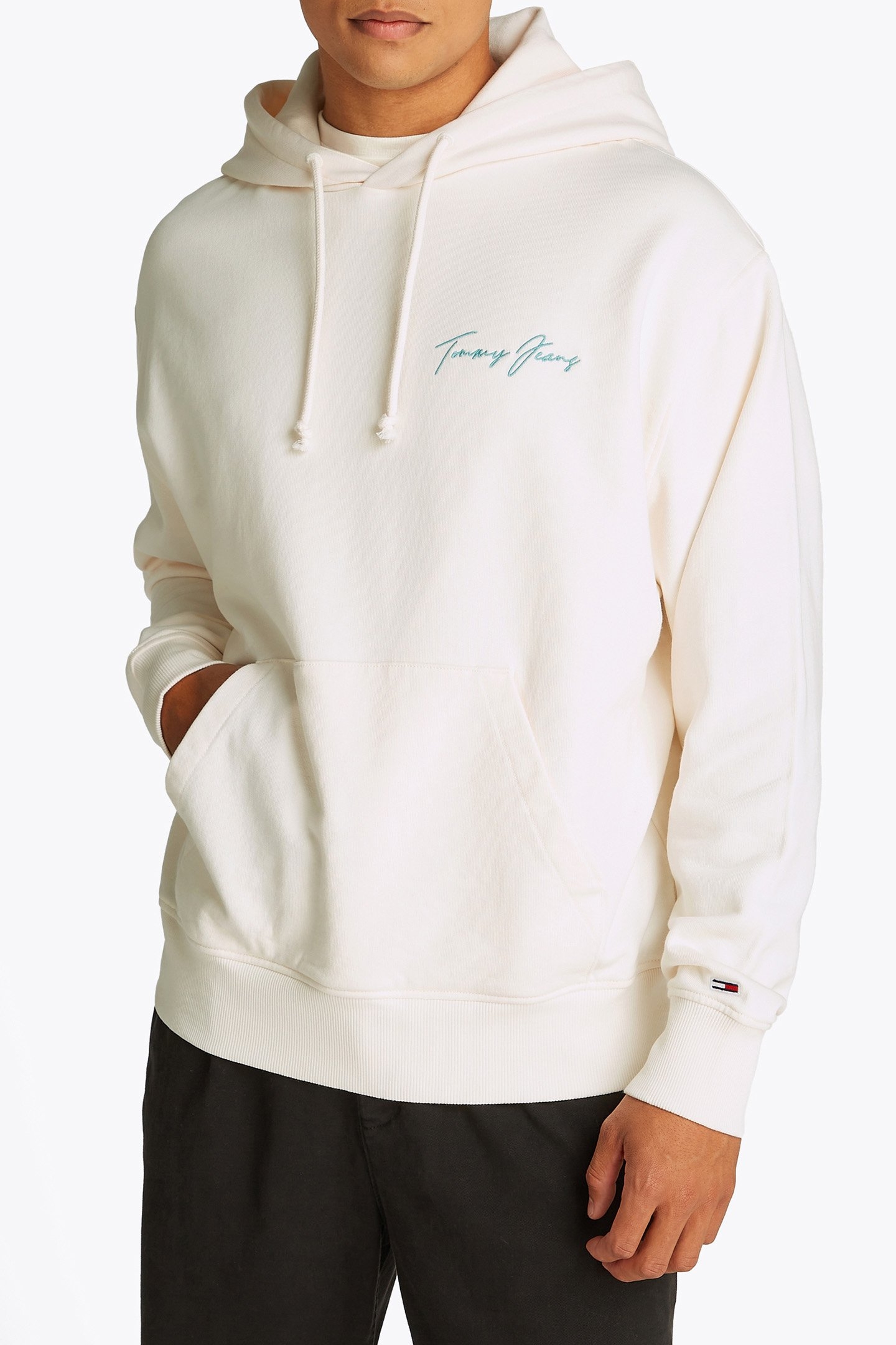 TJM BEACH CLUB GRAPHIC HOODIE REGULAR FIT LARGE WHITE 1