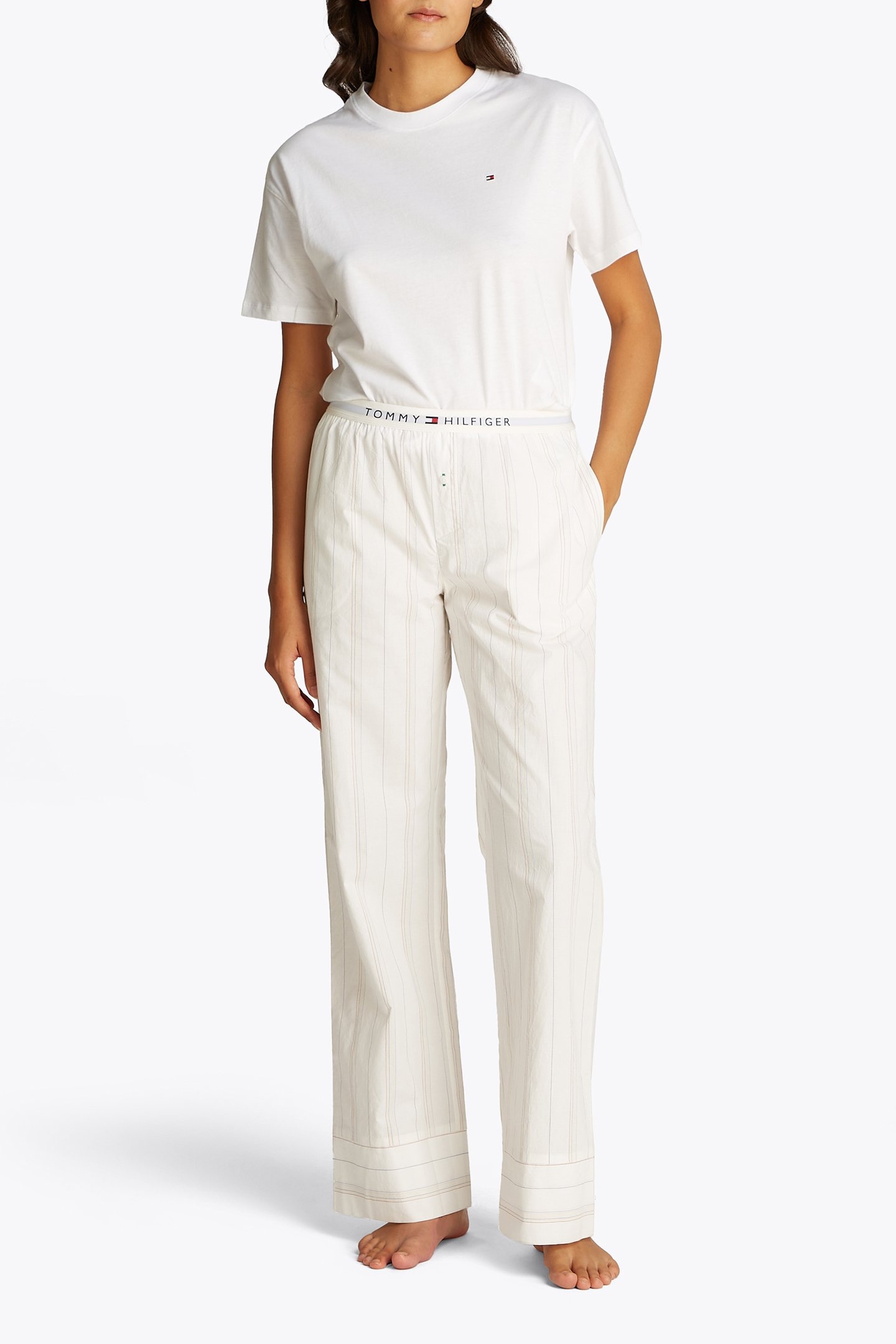 POPLIN PANTS MULTI COLOUR THIN STRIPES 2