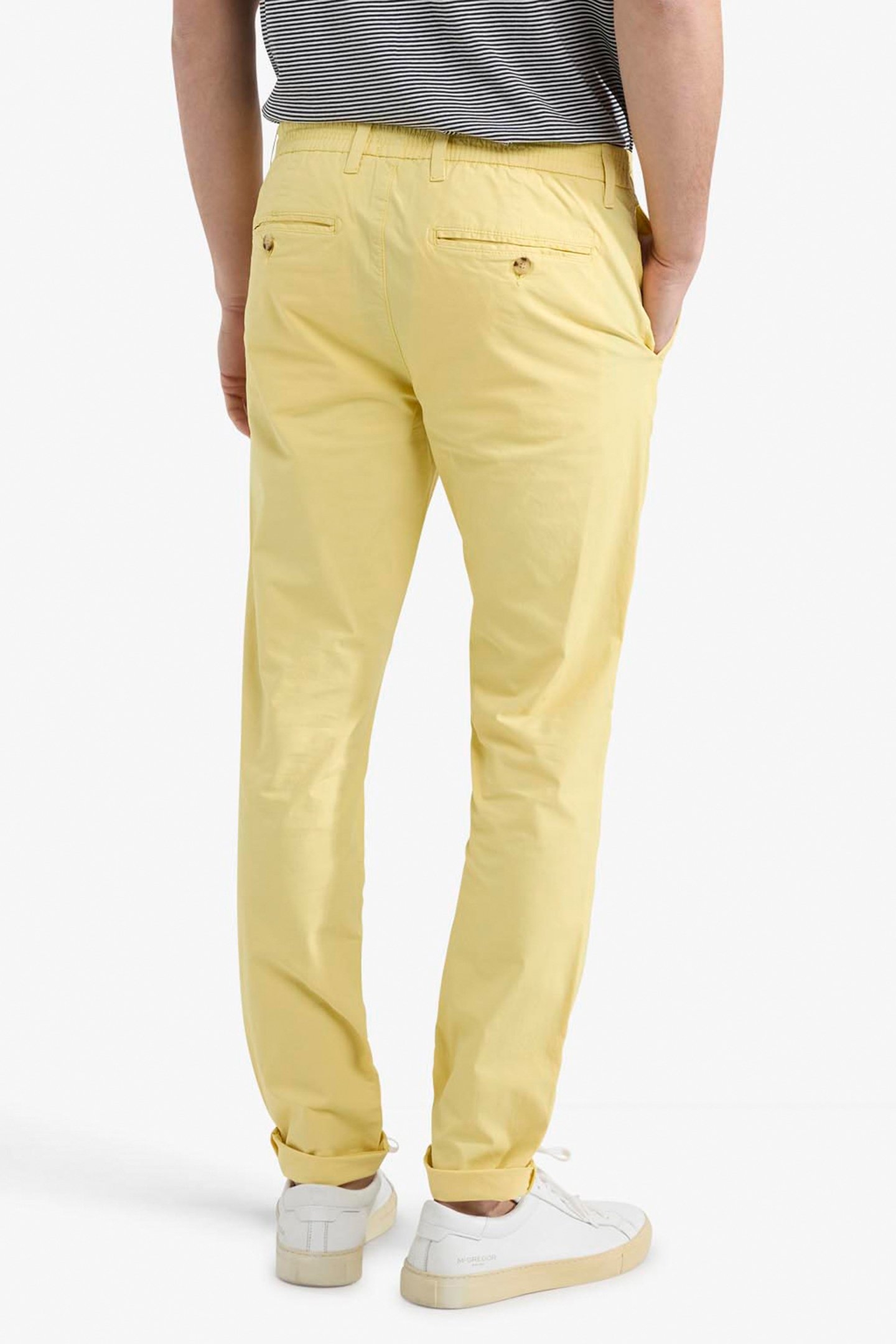 MF CHINO SUMMER POPLIN LEMON YELLOW 2