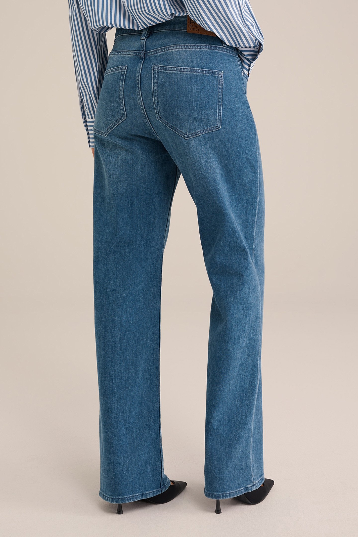 5-POCKET HIGH WAIST DARK BLUE 2