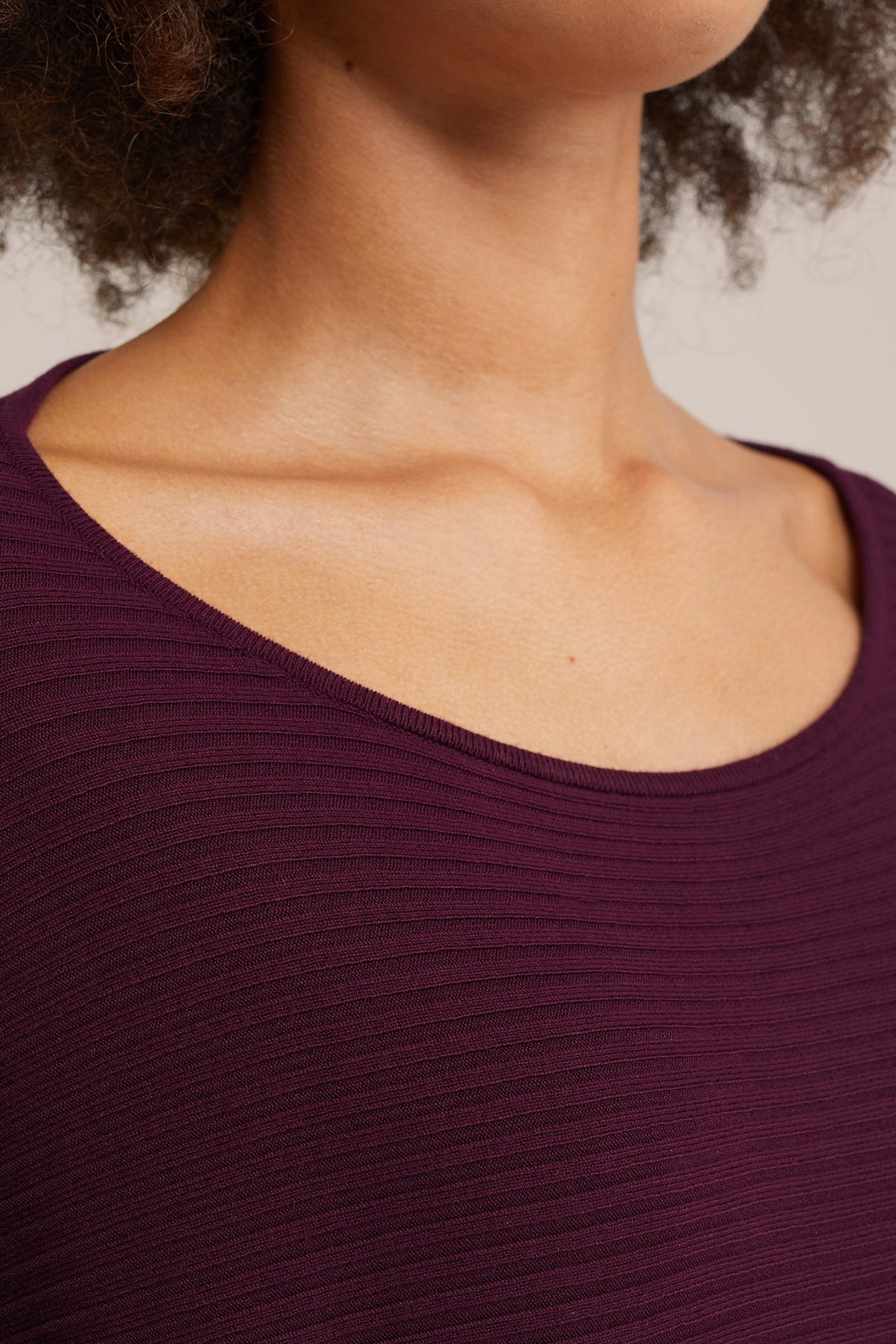 KNITTED PULLOVER DARK PURPLE 5