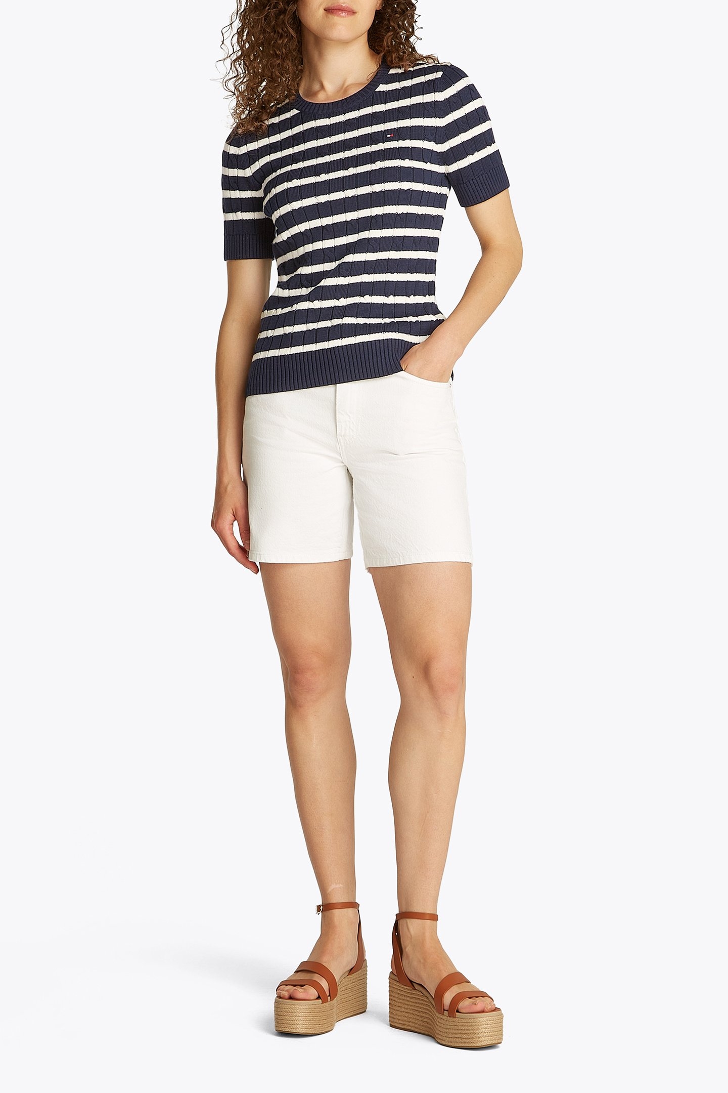 SHORT SLEEVED PULLOVER, REGULAR FIT, DARK NIGHT NAVY BLUE 2